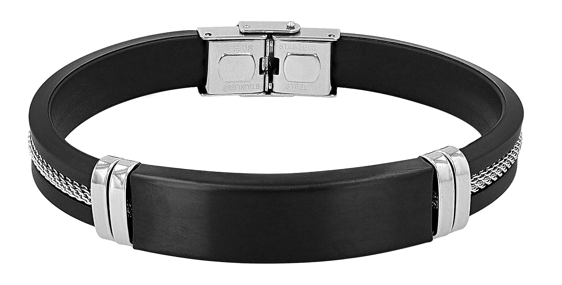 Adelia´s Armband »Herren Armband – Silikonarmband aus Silikon 19 cm« Perfekt als Geschenk zum Valentinstag