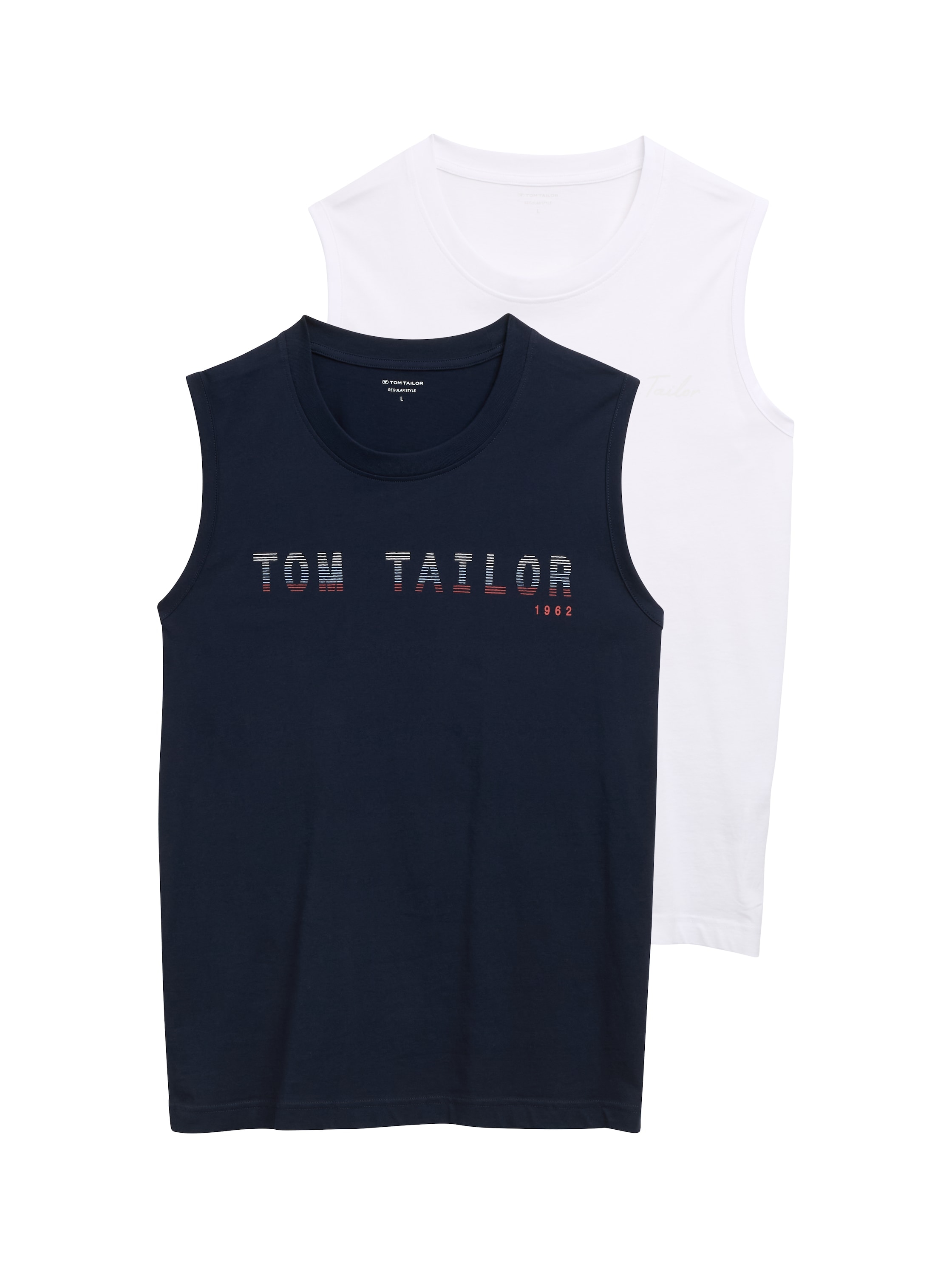 TOM TAILOR T-Shirt Packung, 2 Stk. tlg. mit Logo-Print günstig online kaufen