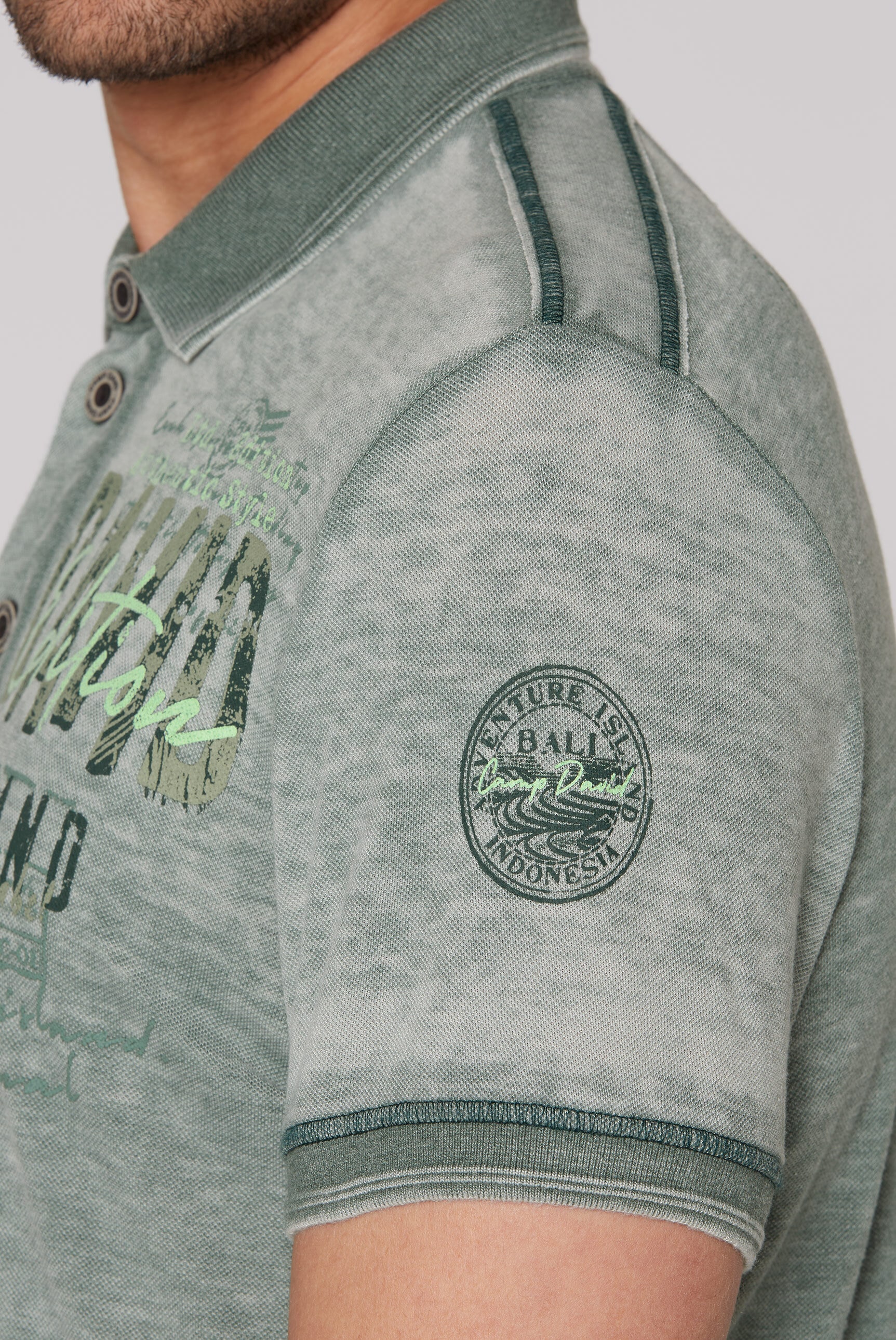 CAMP DAVID Poloshirt, aus Baumwolle