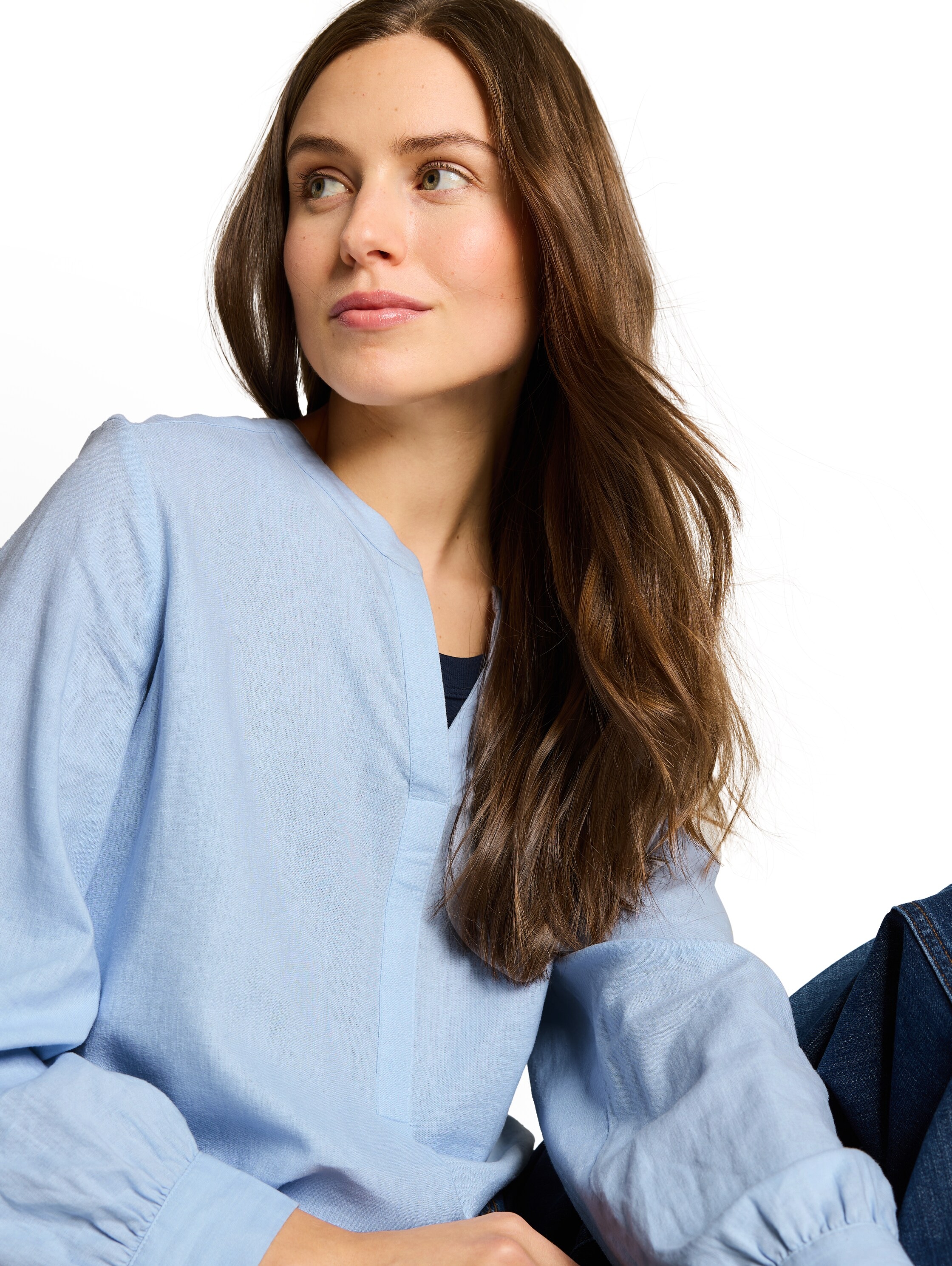 TOM TAILOR Langarmbluse mit Viskose