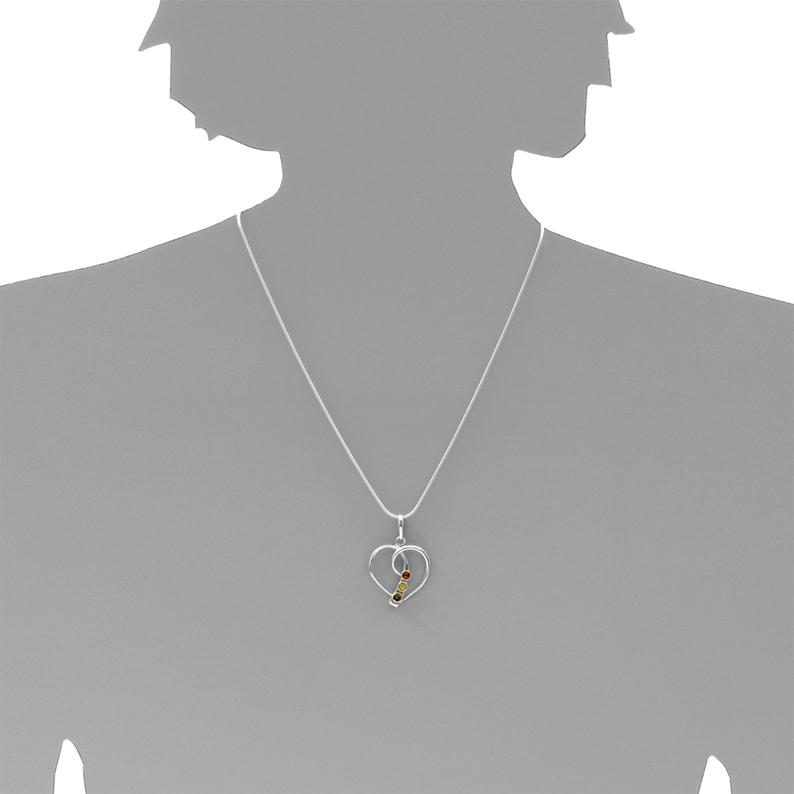 OSTSEE-SCHMUCK Kettenanhänger »Ostsee-Schmuck Anhänger Herz Anhänger Herz«, (1 tlg.)