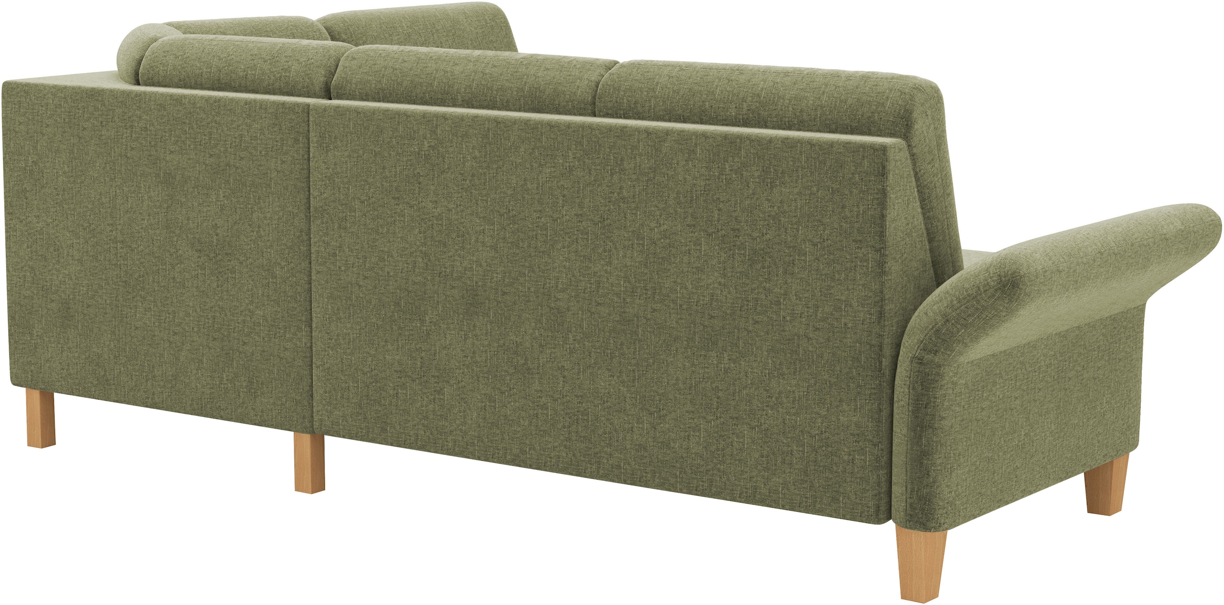 Home affaire Ecksofa »Rochelle«, wahlweise mit Armlverstellung, Klappbett mit Rollen & Bettkasten