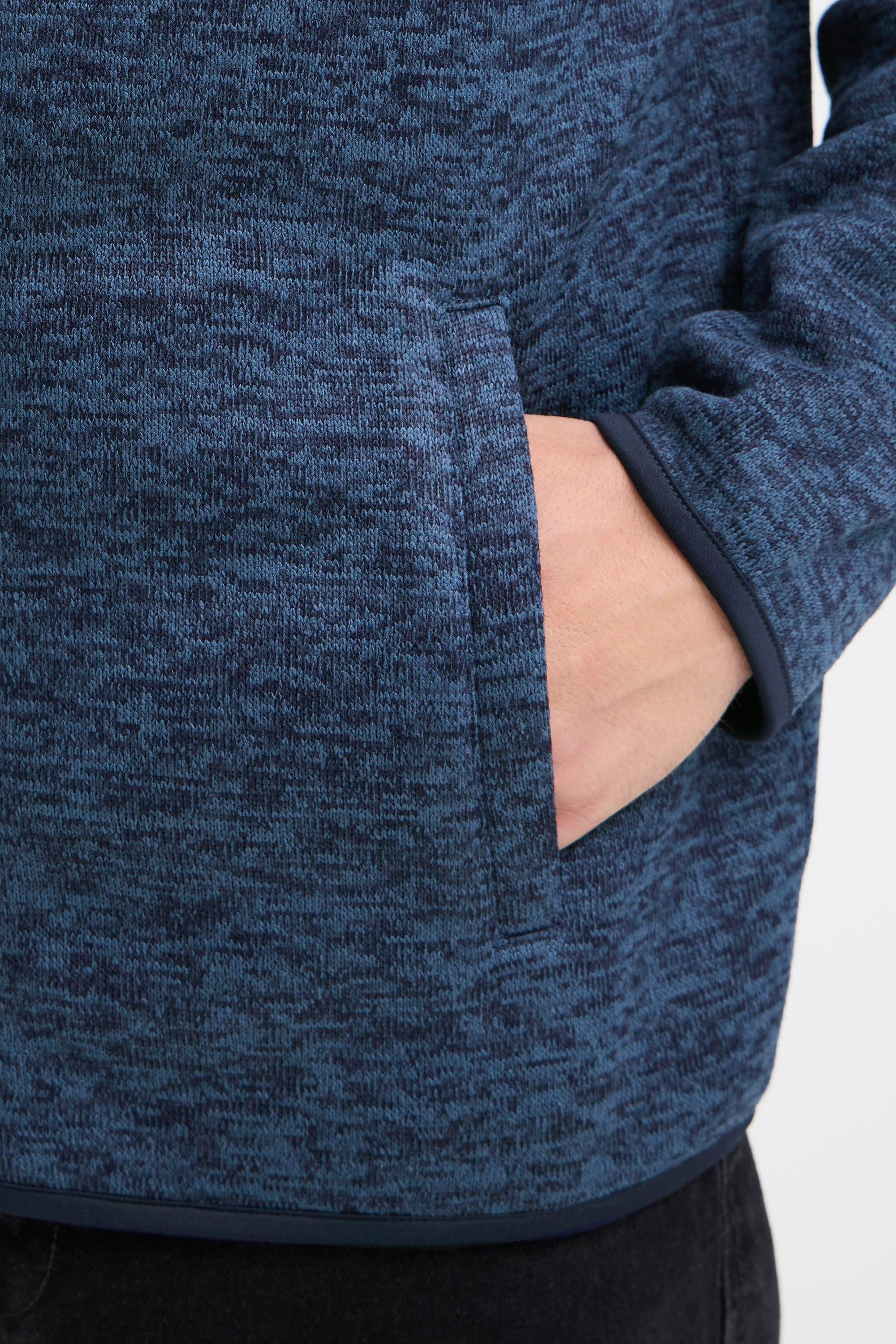 Blend Cardigan »BHMelfex« Gemütliche Fleecejacke mit Taschen und Kapuze