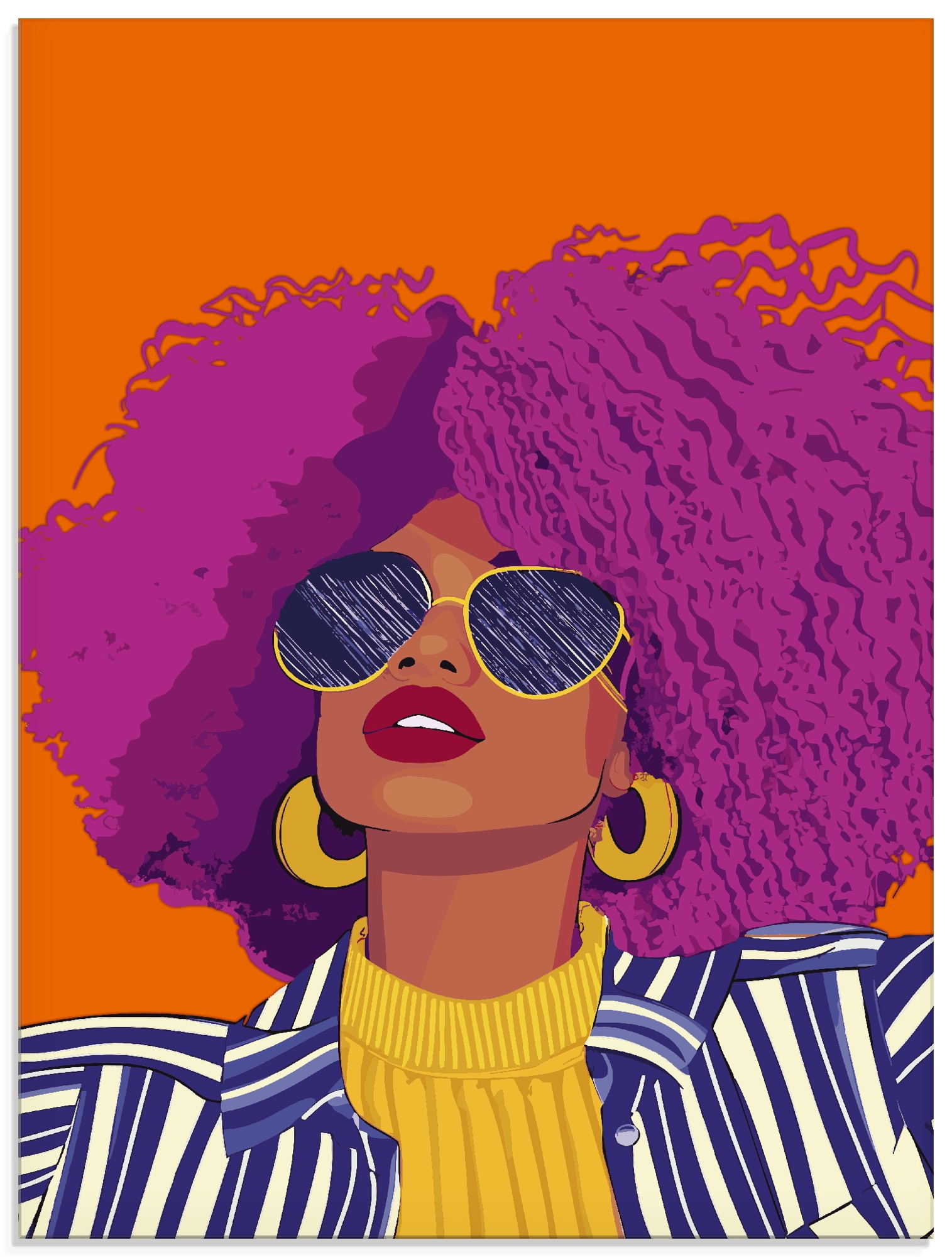 Artland "Woman with sunglasses" Portrait 1 Stk. tlg. in verschiedenen Größen