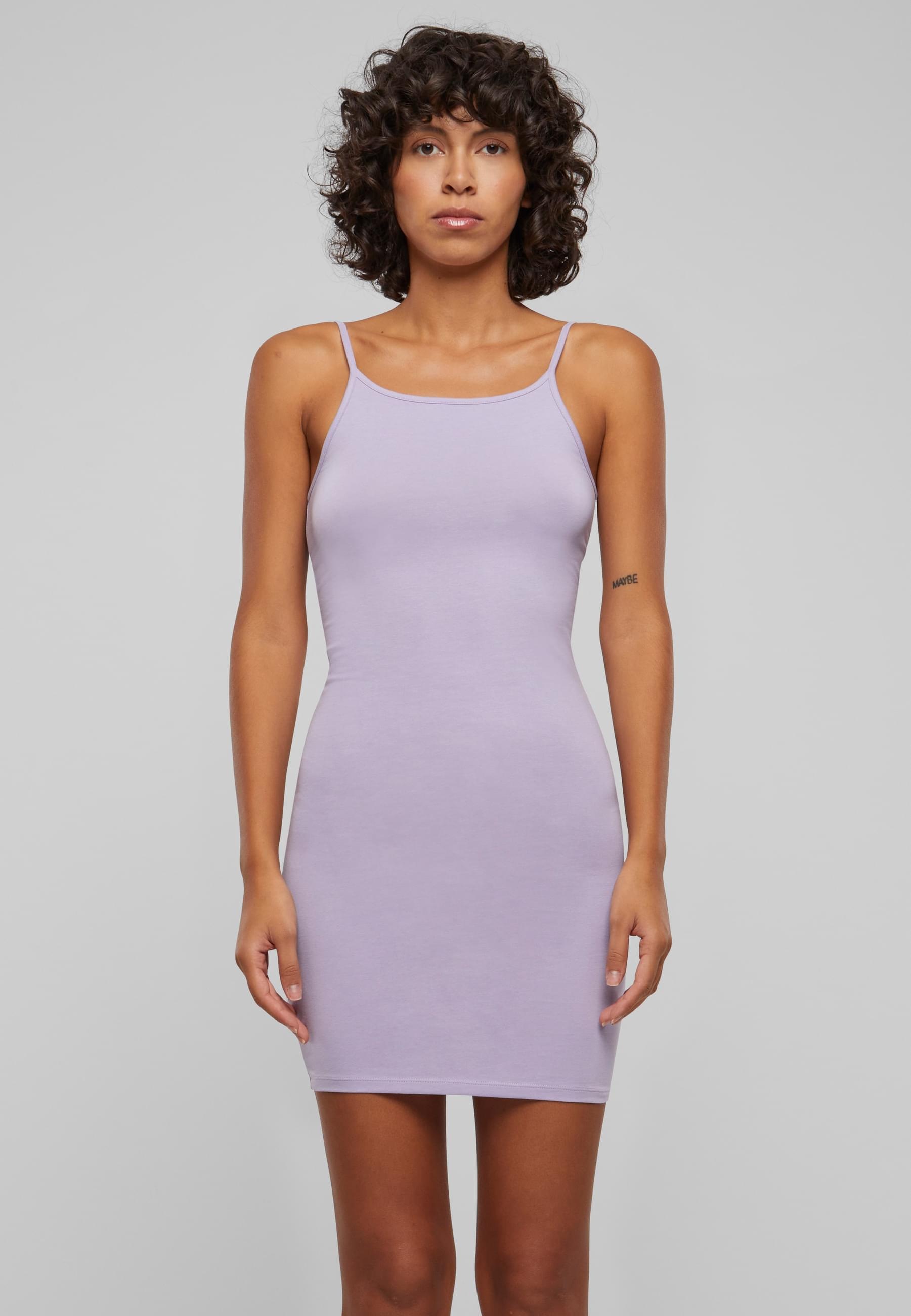 URBAN CLASSICS Shirtkleid »Urban Classics Damen Ladies Stretch Jersey Slim Dress«, (1 tlg.)