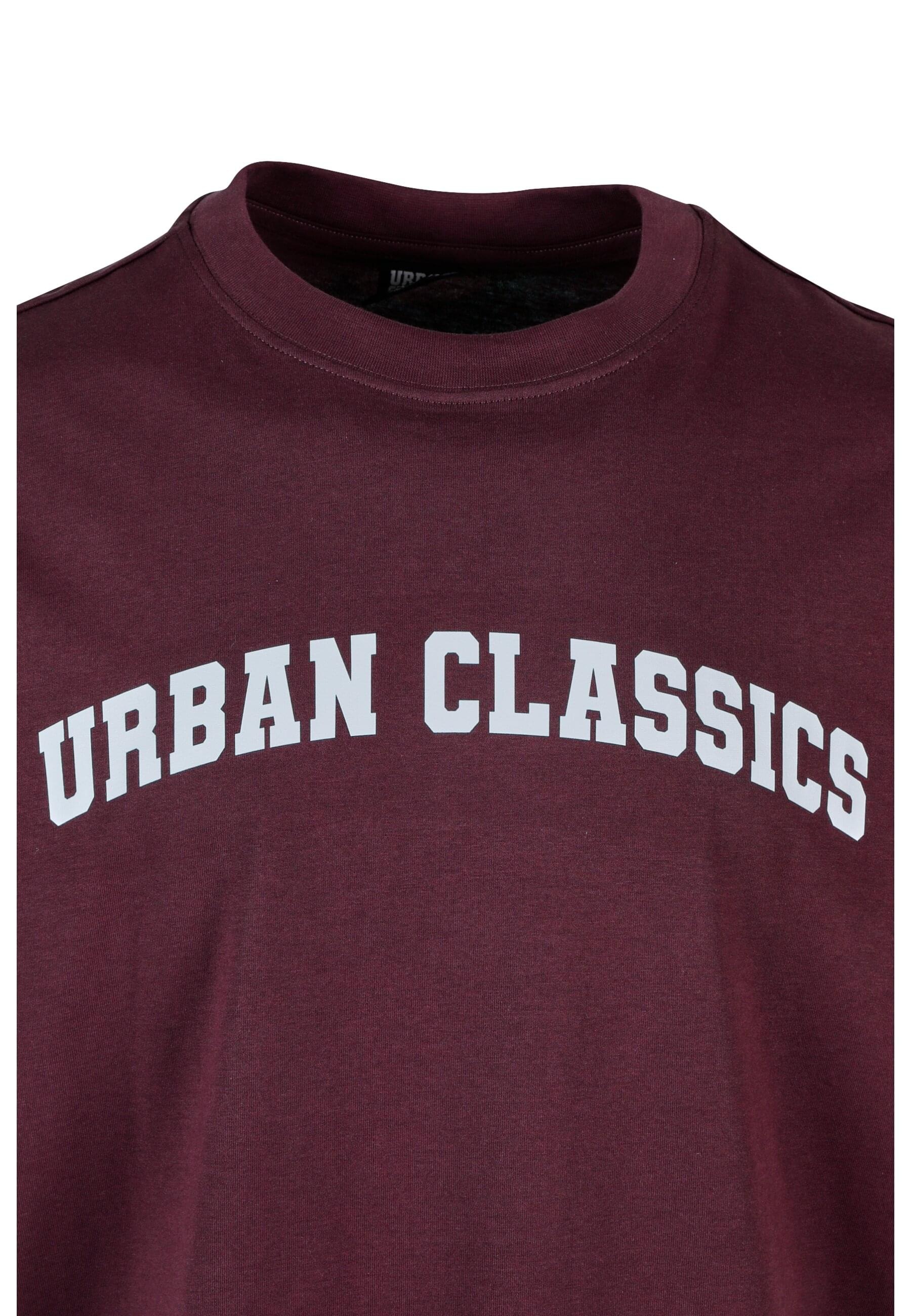 URBAN CLASSICS T-Shirt »Urban Classics UC College Logo Tall Tee«, (1 tlg.)
