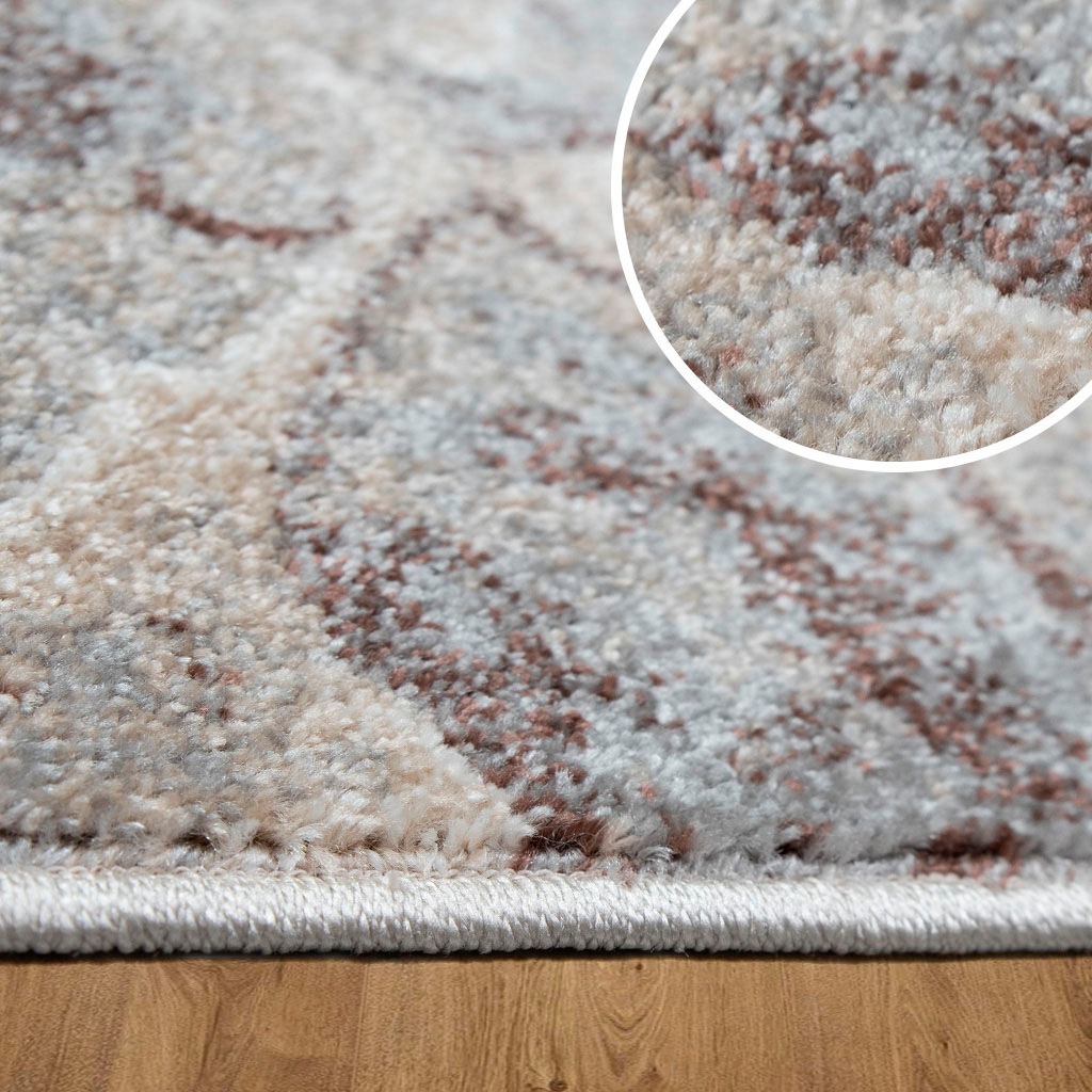 my home Teppich »Almrose«, rechteckig, 9 mm Höhe, mit besonders weichem Flor, Blumen Muster, florales Design, Kurzflor