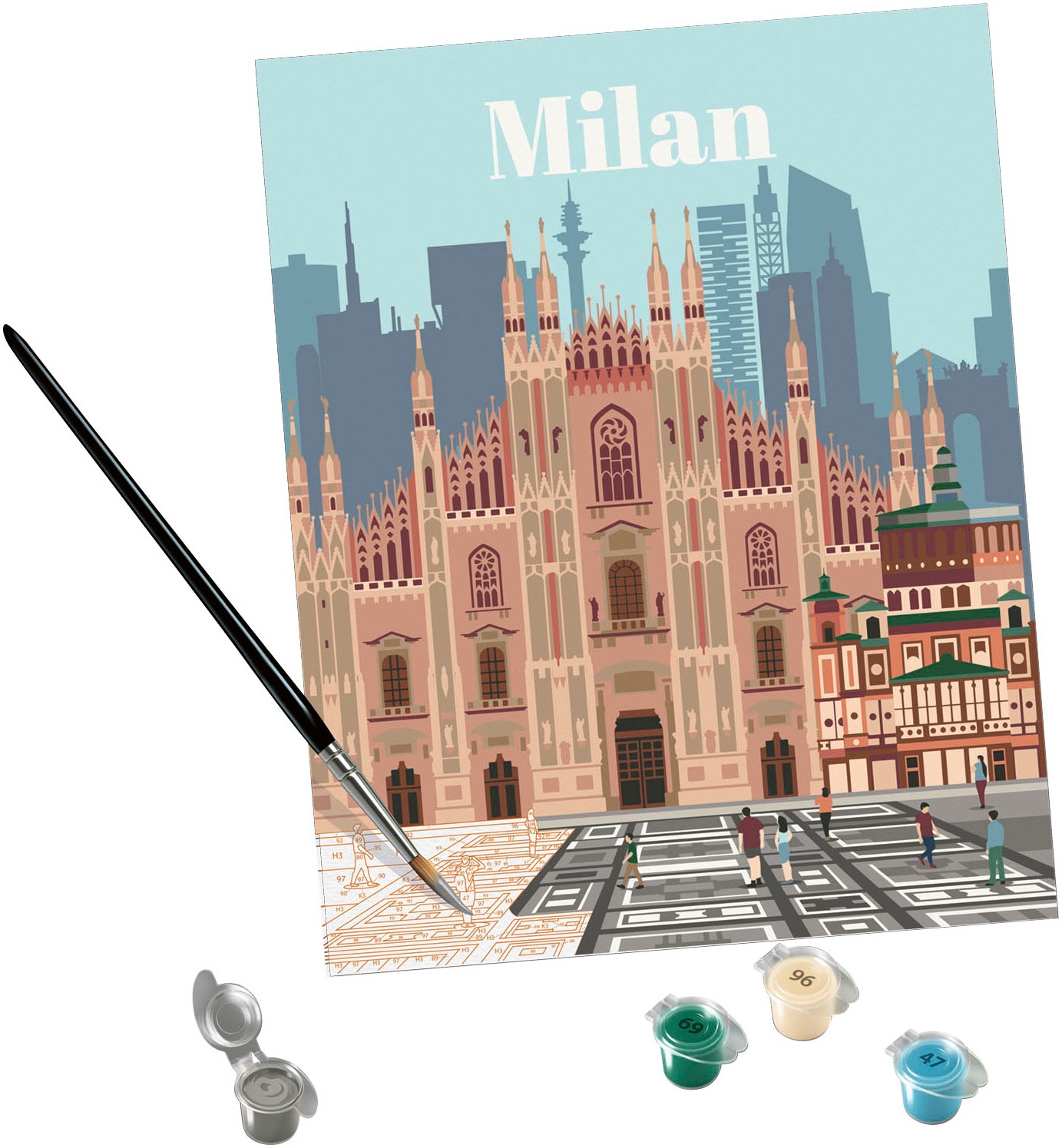 Ravensburger Malen nach Zahlen »CreArt, Colorful Milan« Made in Europe