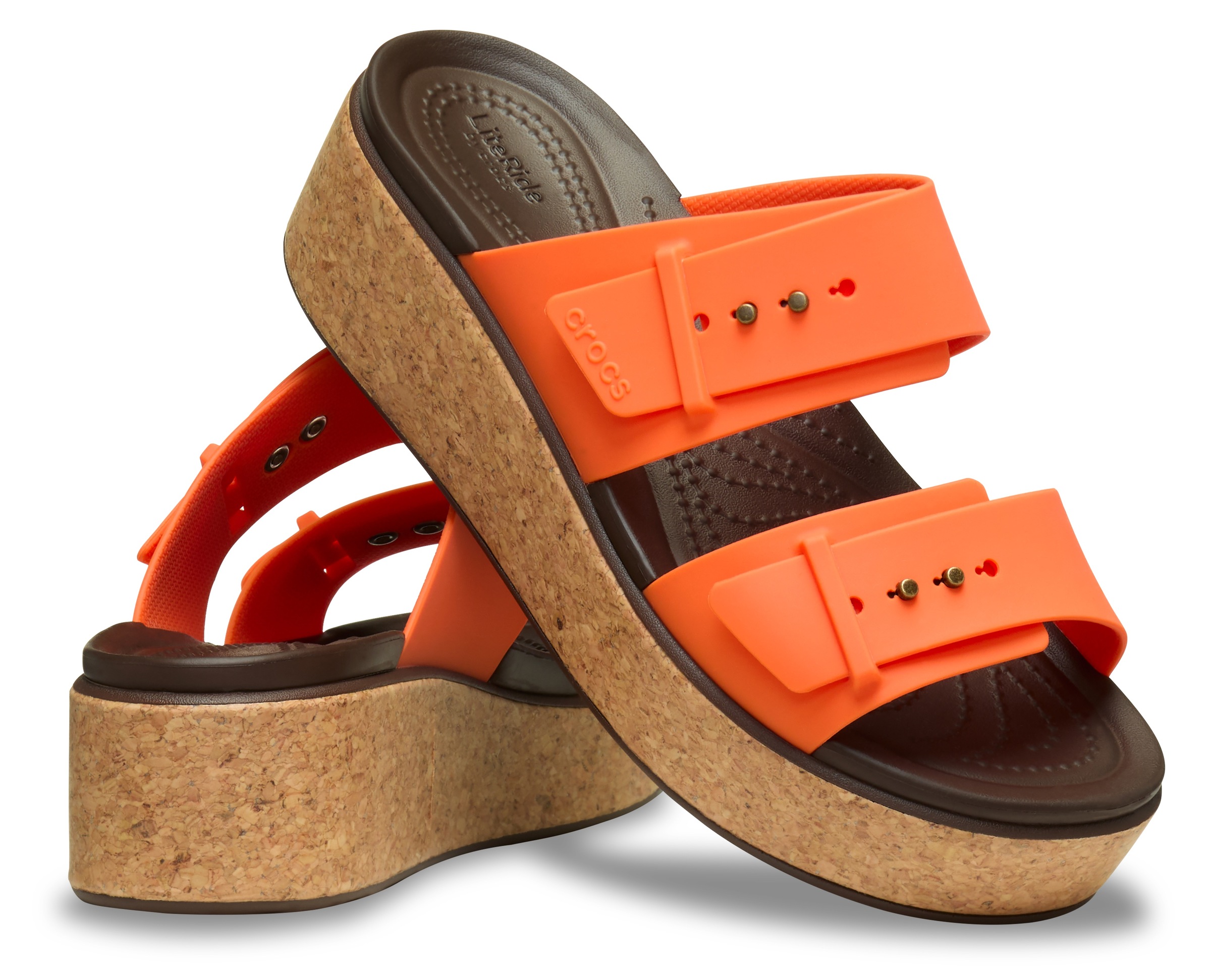 Crocs Keilpantolette "Brooklyn Cork Buckle", Keilsandale, Plateausandale mi günstig online kaufen