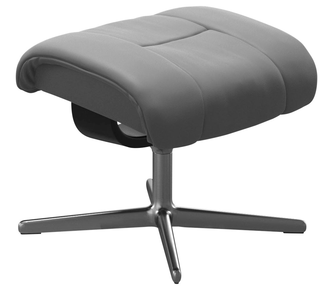 Thumbnail - Stressless Fußhocker "Reno", mit Cross Base, Größe S, M & L, Holzakzent Schwarz