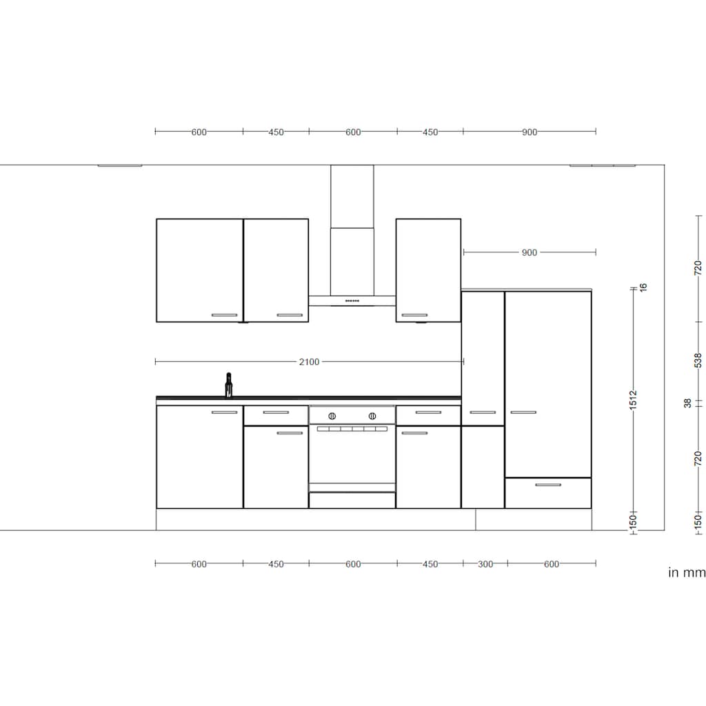 nobilia® elements Küchenzeile »"elements basic"«