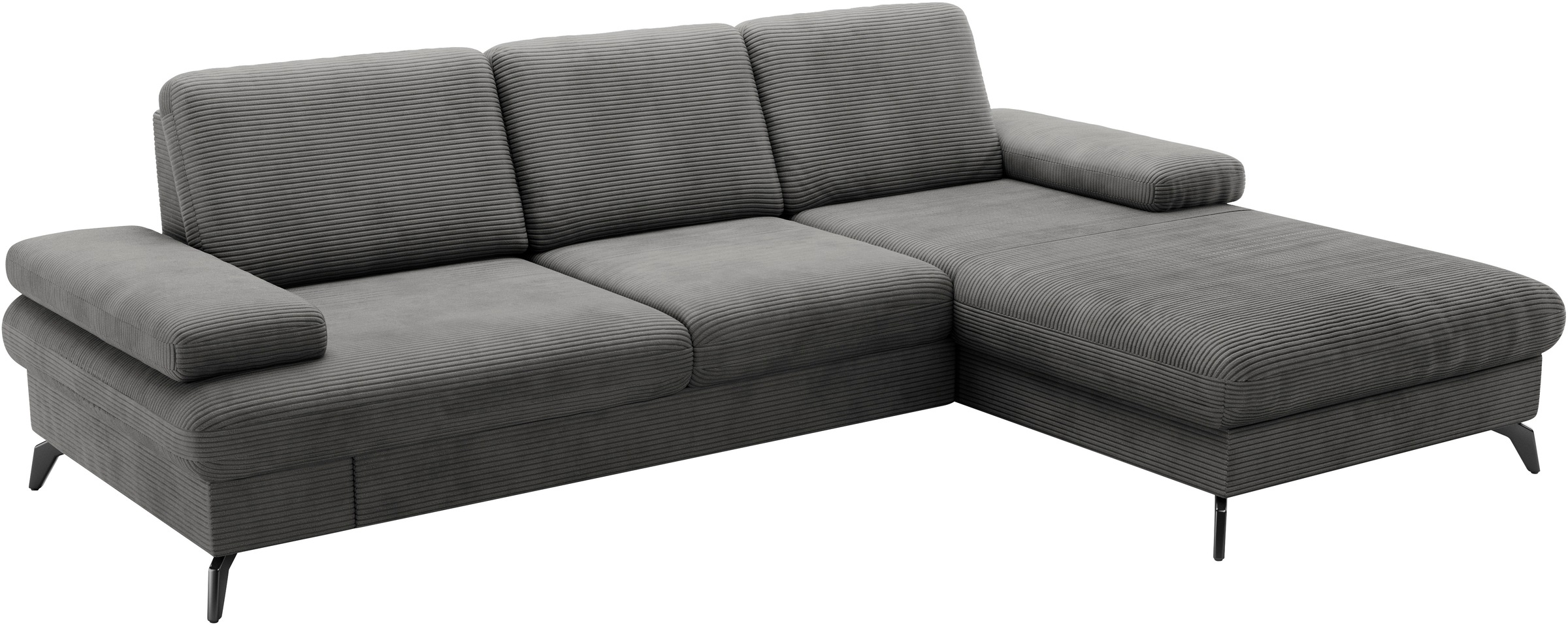 sit&more Ecksofa »Morris Jubi, L-Form«, inkl. Armteilfunktion und 1 Zierkissen, wahlweise mit Bettfunktion