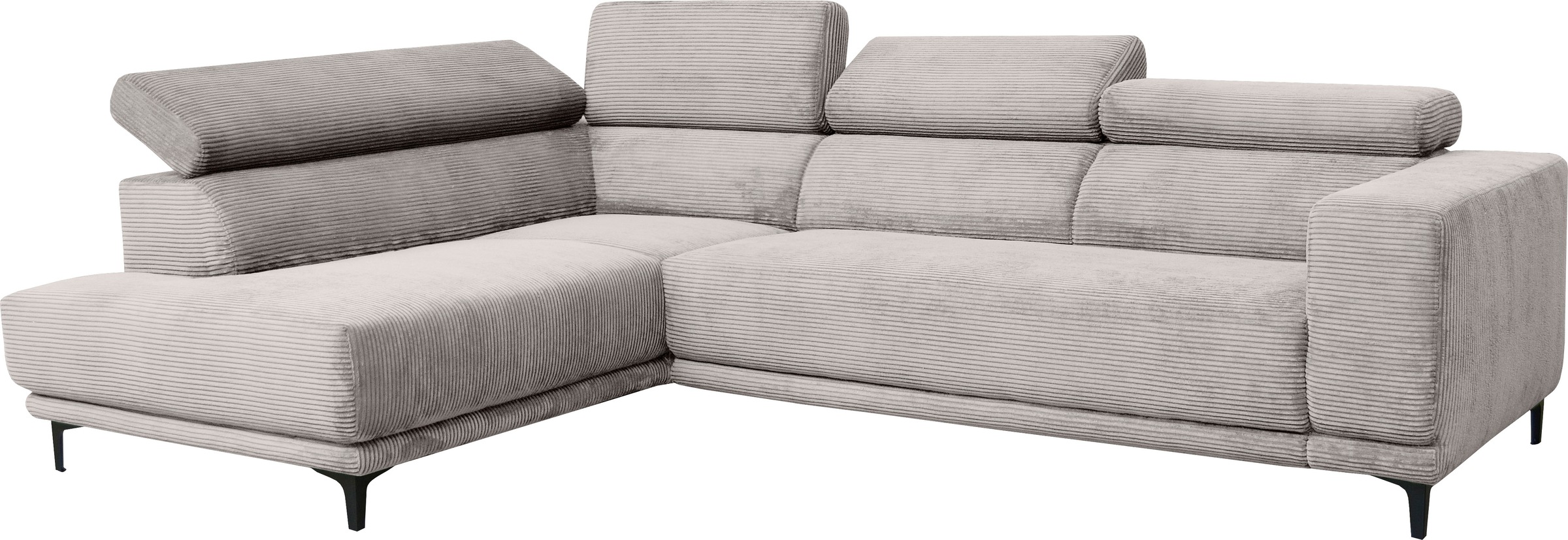 Thumbnail - alina Ecksofa "Hikari" wahlweise mit Sitzvorzug, in modernem Cordstoff, Breite 276 cm