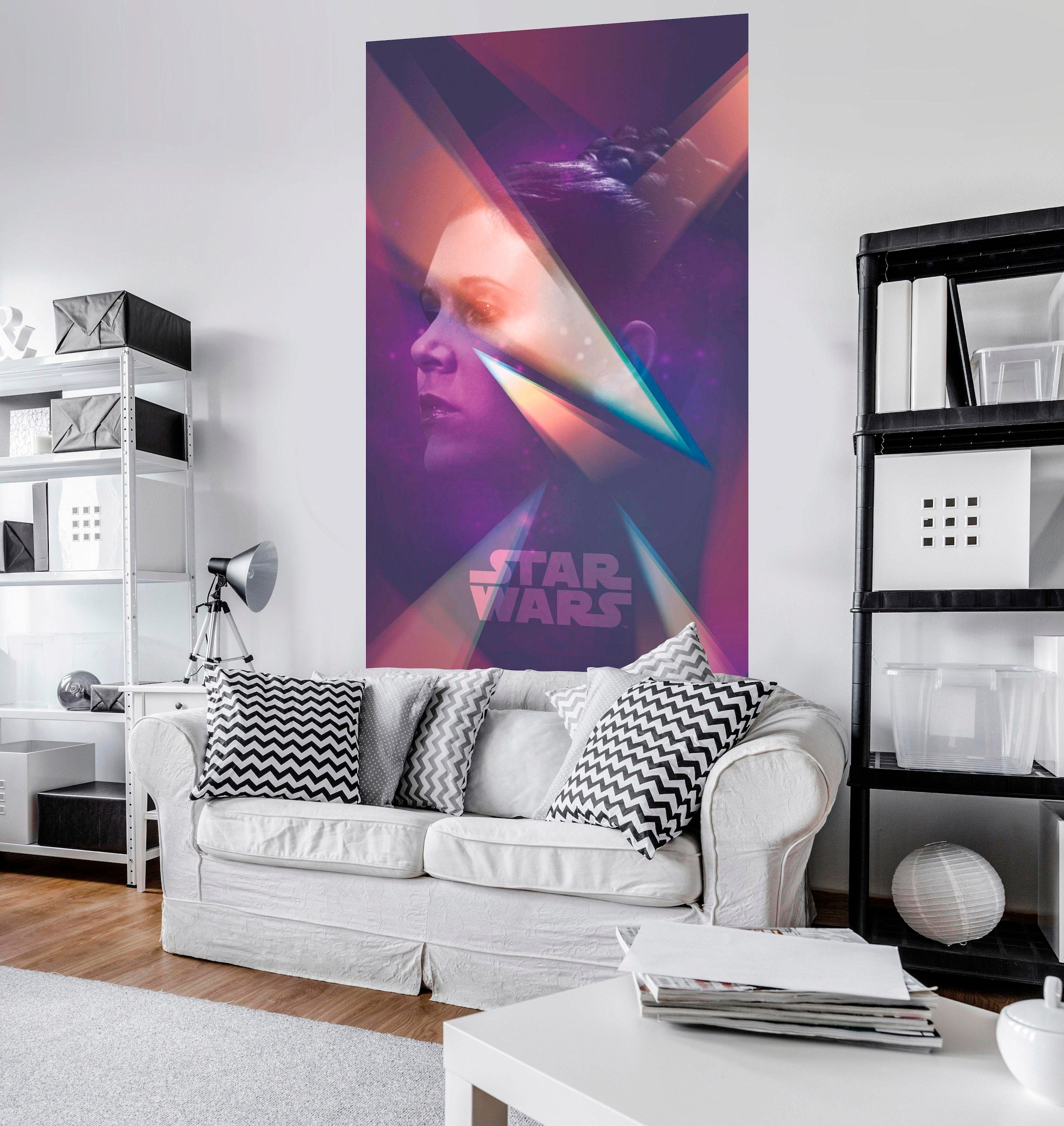 Komar Vliestapete »Digitaldruck Vlies - Star Wars Female Leia - Größe 120 x 200 cm«, bedruckt, Kinderzimmer