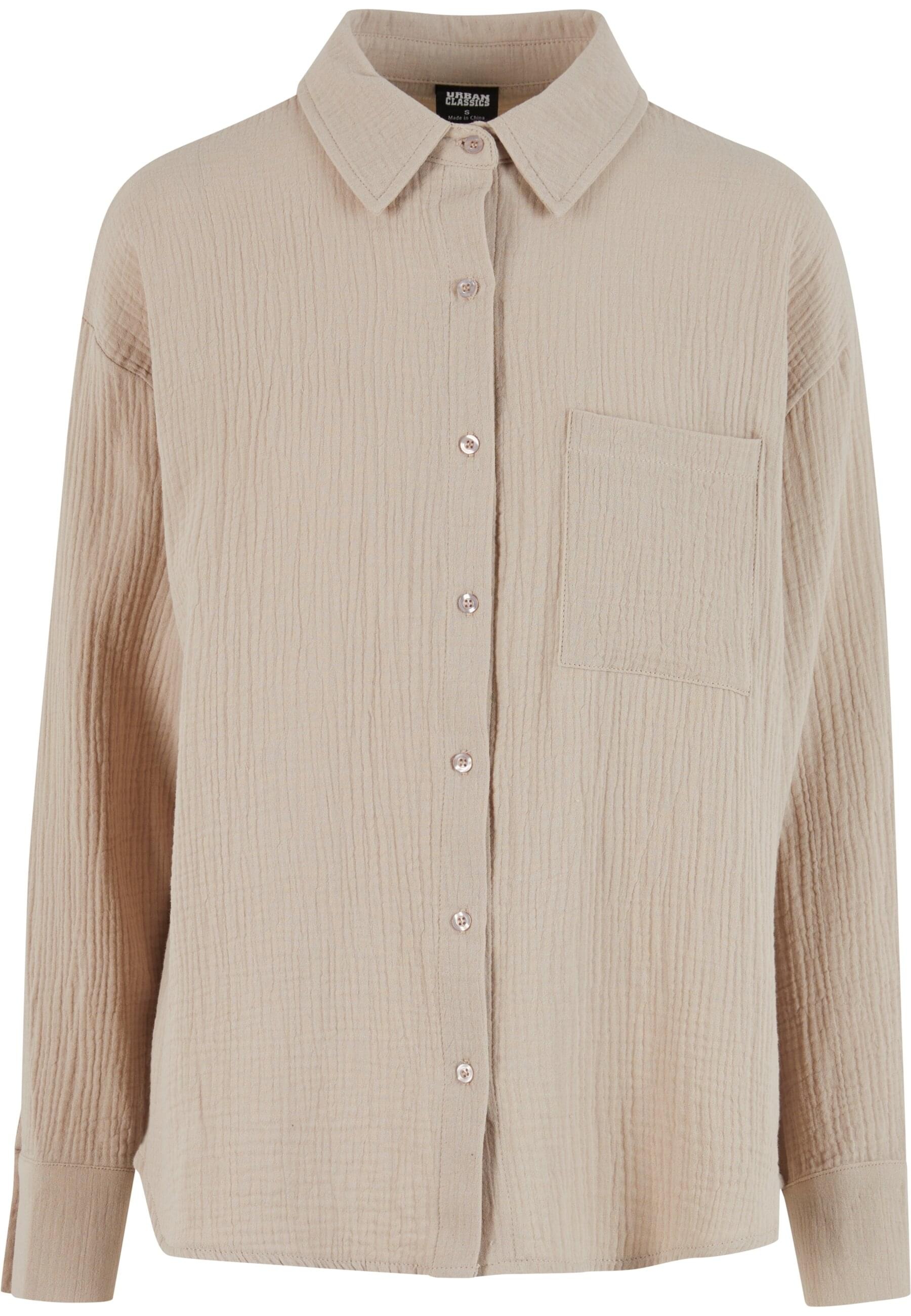 URBAN CLASSICS Klassische Bluse "Urban Classics Ladies Oversized Musselin B günstig online kaufen