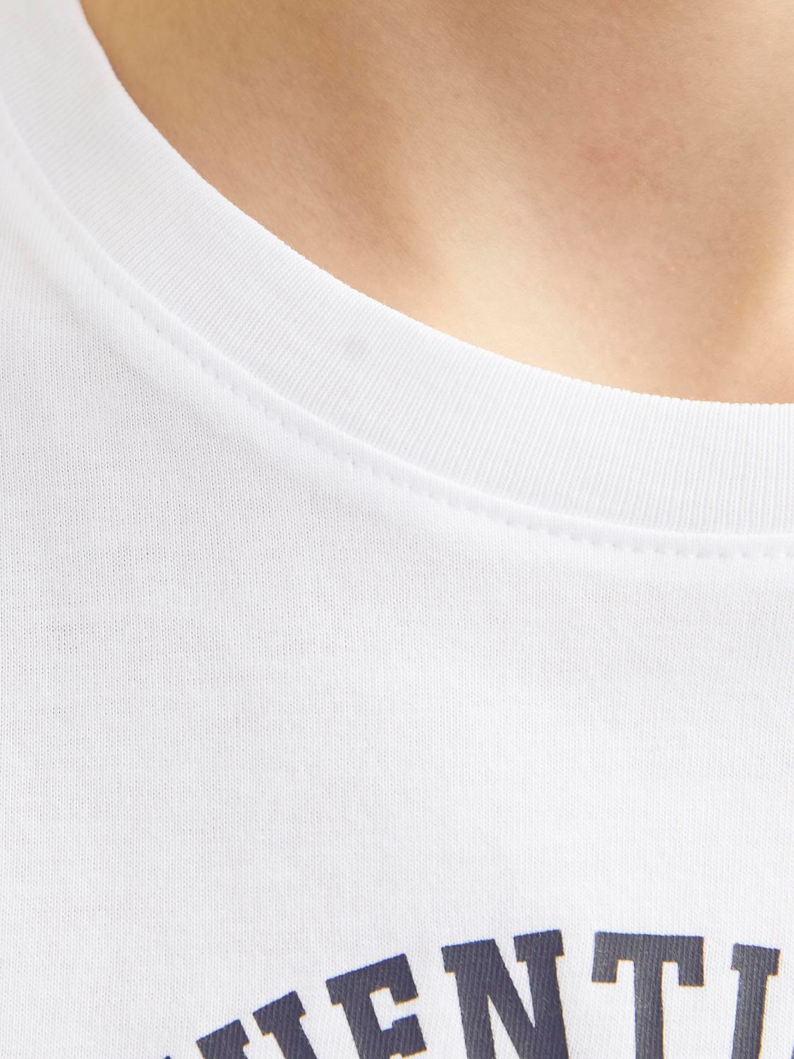 Jack & Jones Junior Rundhalsshirt »JJELOGO TEE SS O-NECK 2 COL S NOOS JNR«
