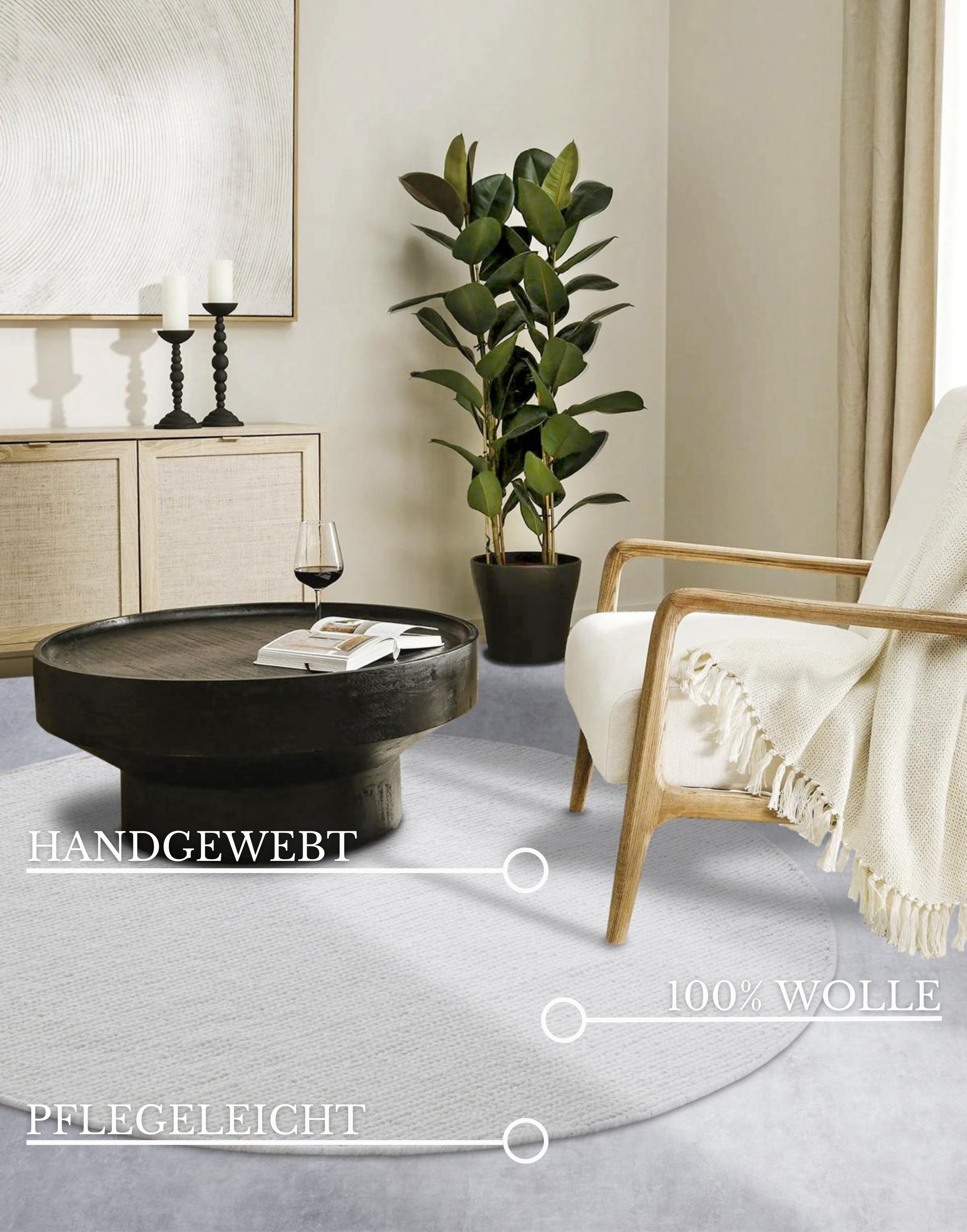 Thumbnail - Villeroy & Boch Wollteppich "Francois" rechteckig 7 mm Höhe in rund, oval, Läufer, handgewebt, Wolle, Wohnzimmer, Schlaf...