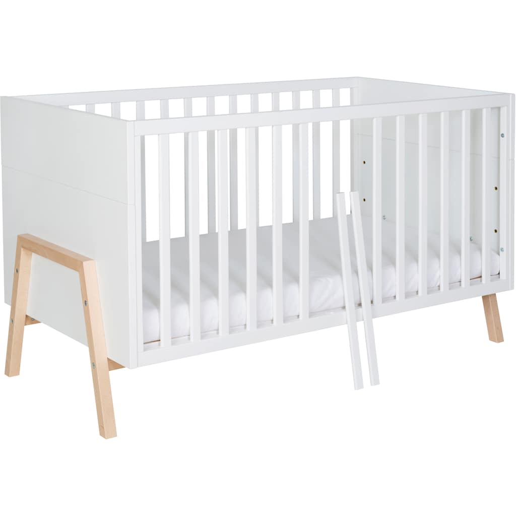 Schardt Babyzimmer-Komplettset »Holly Nature«, (Set, 3 St., Kinderbett, Kleiderschrank, Wickelkommode)