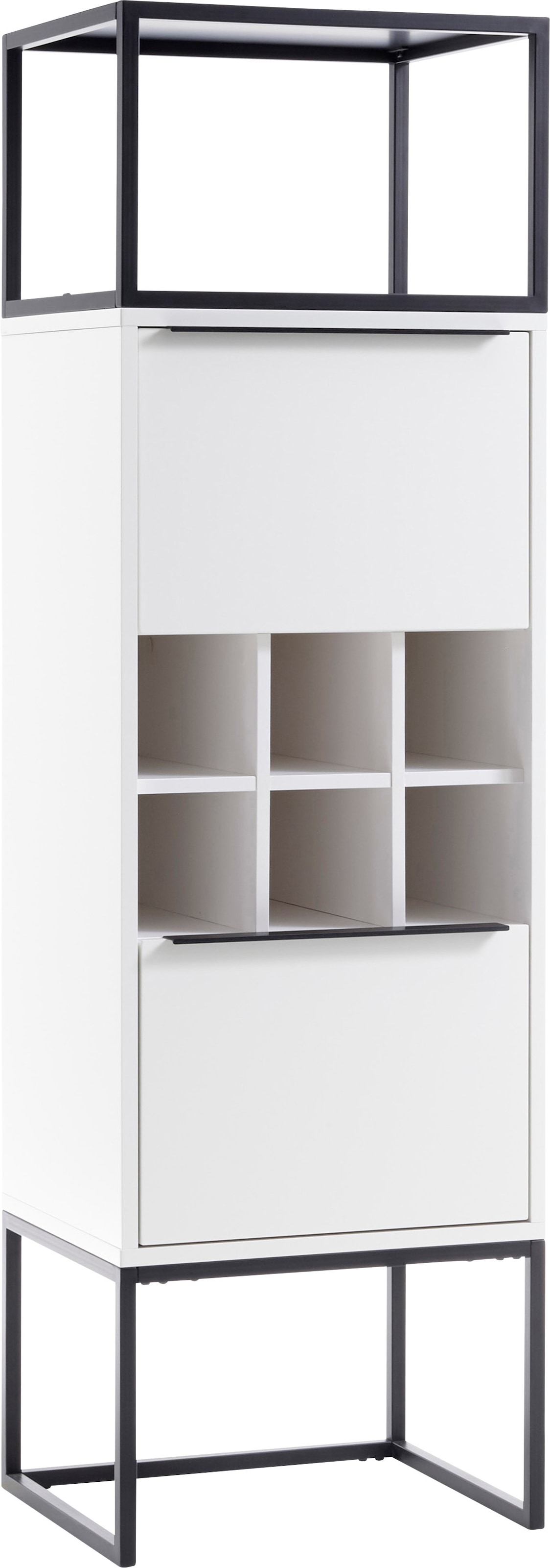 Highboard »Lille«, (1 St.), mit LED-Beleuchtung, Wohnzimmerschrank in Eiche Artisan NB