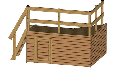 Gre Terrasse »Deck1«, Holzdeck für Pools SAFRAN2 und VASTO, BxTxH: 264x182x133 cm kaufen