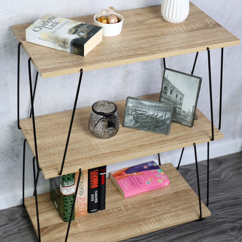 KESPER® Regal »mit 3 Ablageflächen, sonoma Eiche, FSC zertifiziert«, (1 St.), Maße: 61,5 x 31,5 x 71,2 cm