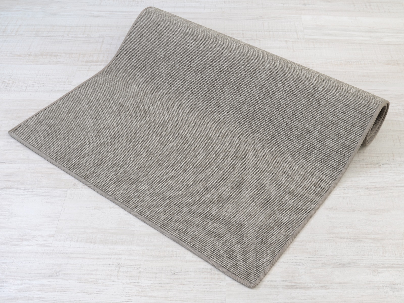 Teppich DEKOWE "Naturino Rips", grau, B:60cm H:7mm L:110cm, Kunstfaser, Teppiche, Teppich, Flachgewebe, Sisal-Optik, mit Bordüre, In- und Outdoor geeignet 3