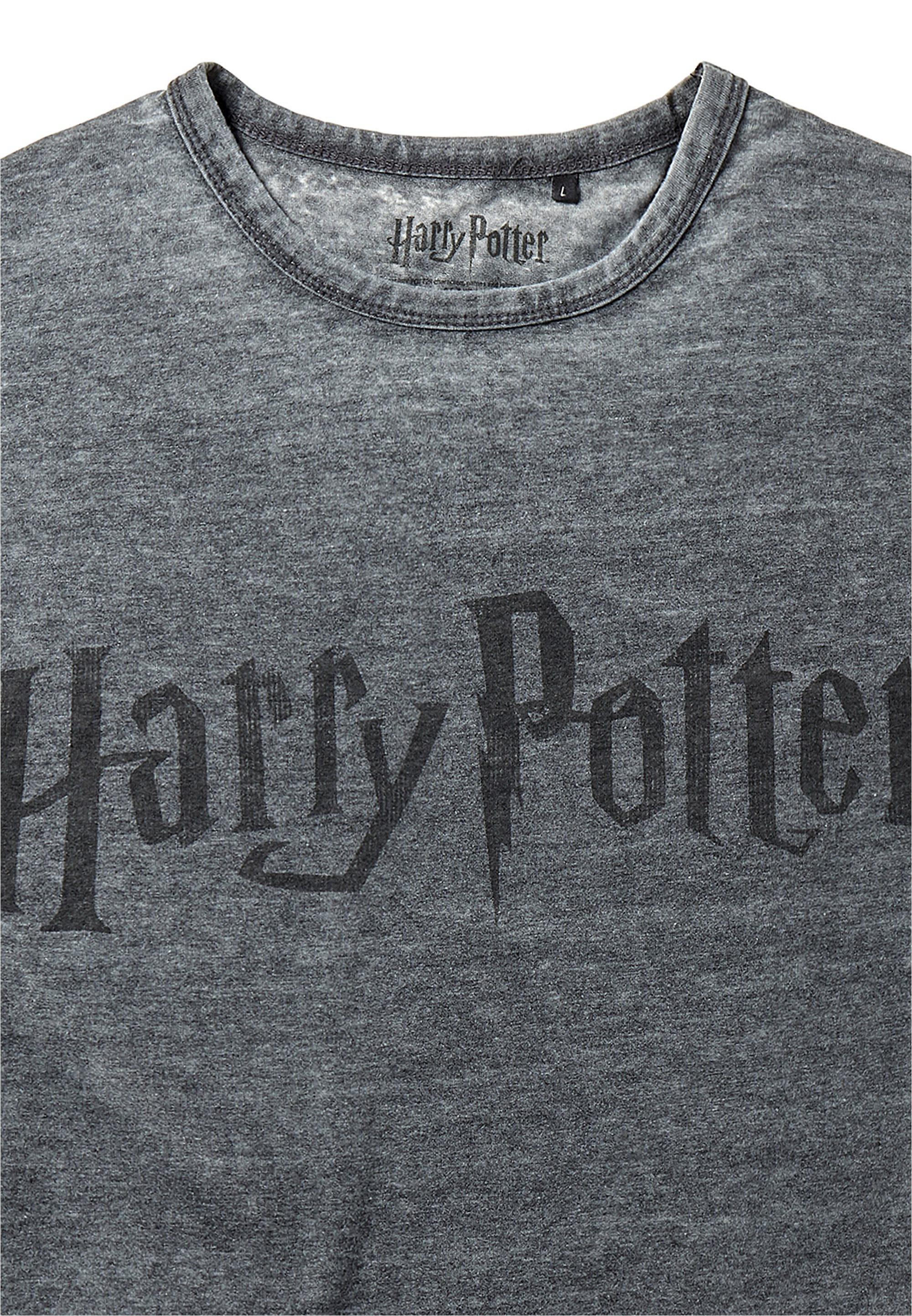 Recovered T-Shirt »Harry Potter Classic Logo Charcoal«, (1 tlg.), mit angesagtem Harry Potter-Print