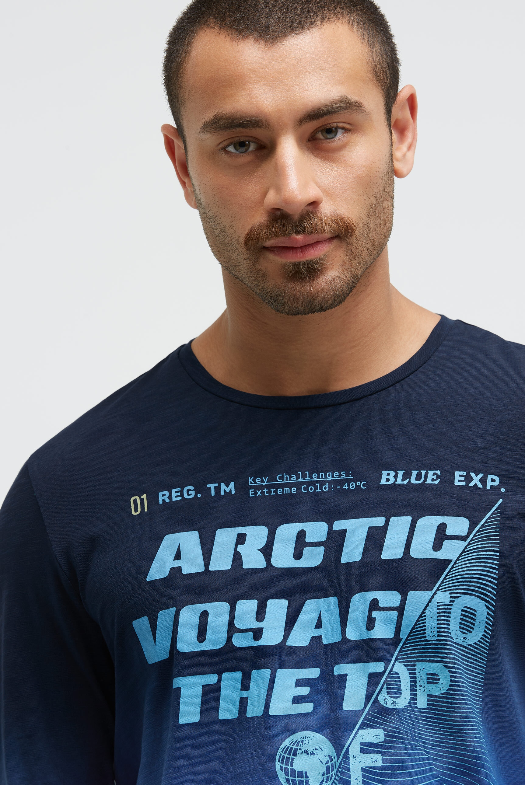 CAMP DAVID Langarmshirt, aus Baumwolle