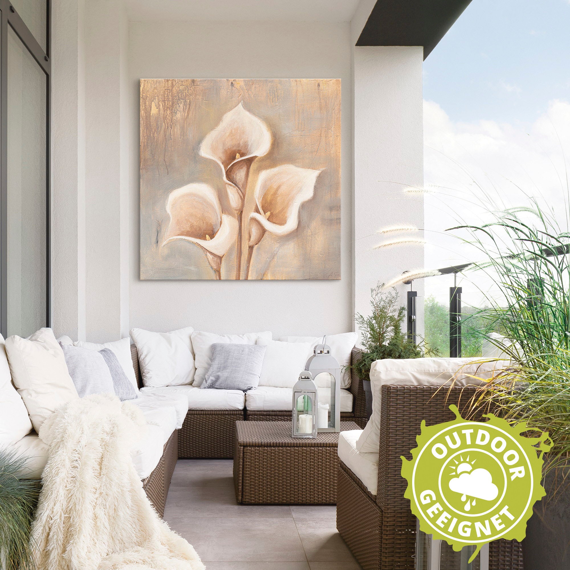 Artland Wandbild »Antike Blüten«, Blumen, (1 St.), als Alubild, Outdoorbild, Leinwandbild, Poster, Wandaufkleber