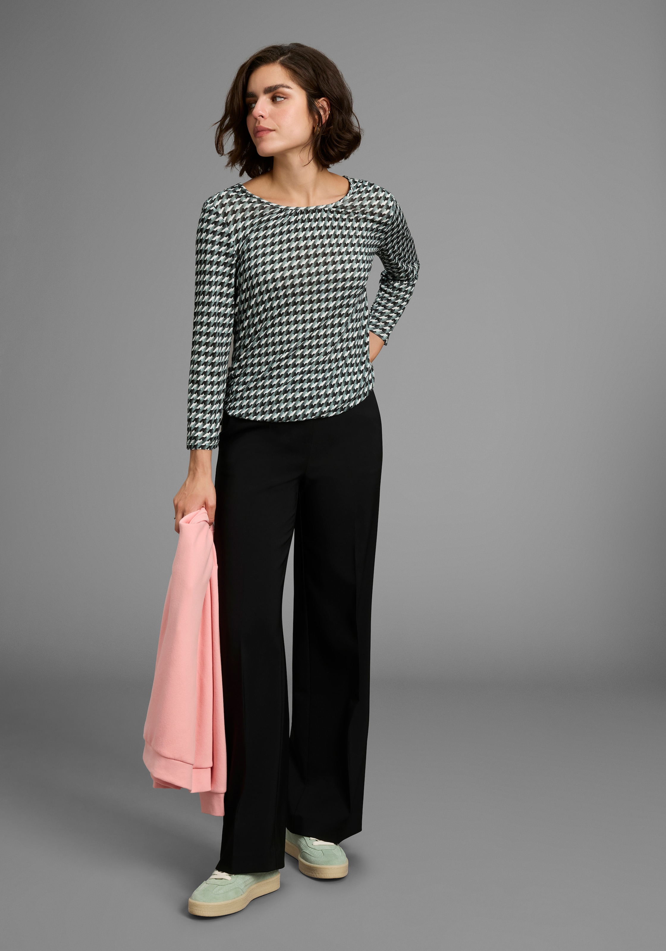 Laura Scott 3/4-Arm-Shirt, mit grafischem Allover-Print - NEUE KOLLEKTION