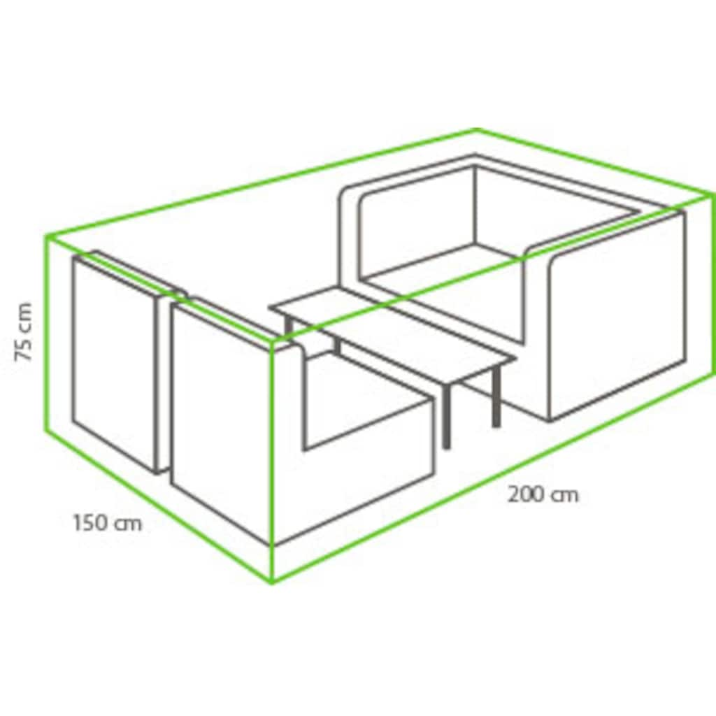 winza outdoor covers Gartenmöbel-Schutzhülle, geeignet für ein kleines Loungeset, 200x150x75 cm