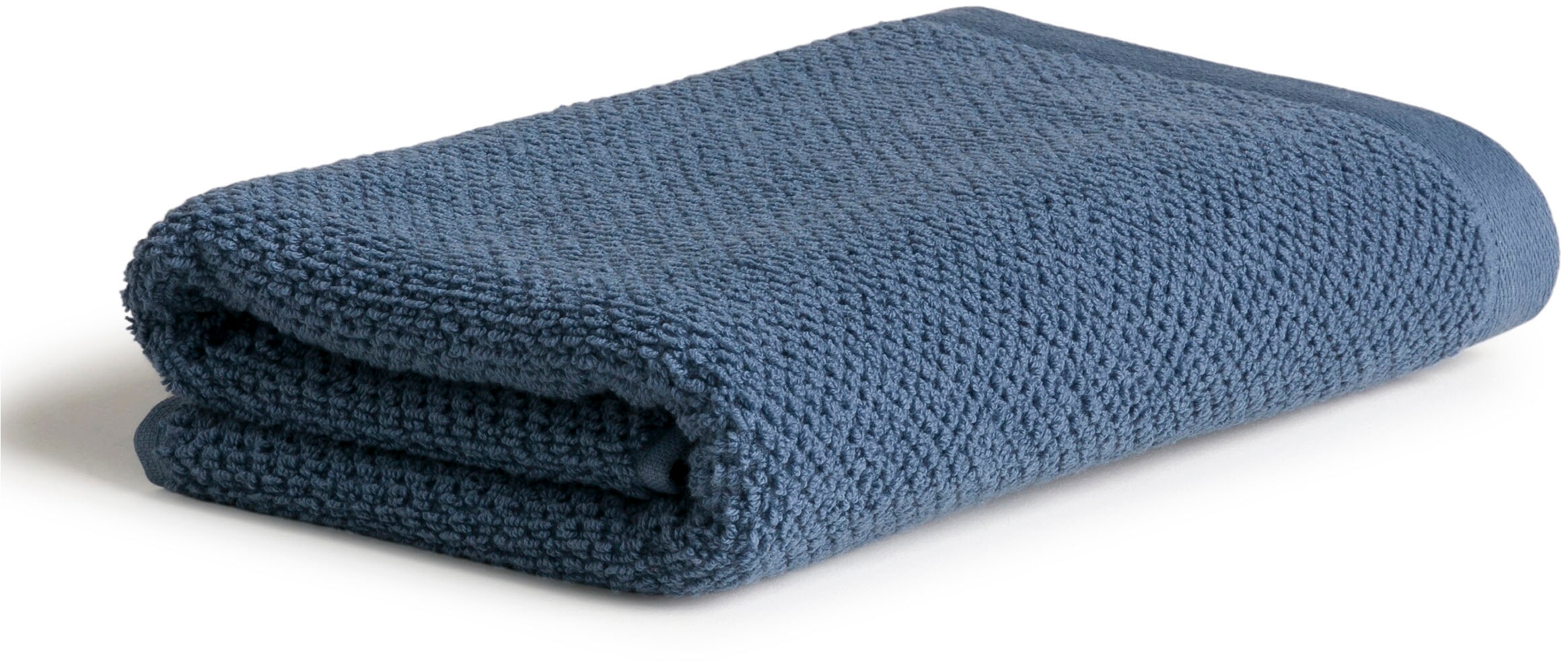 Handtuch MÖVE, B:50cm L:100cm, blau, Walkfrottier, Obermaterial: 100% Baumwolle, Handtücher, "Bliss", Perlstruktur mit leichtem Massageeffekt