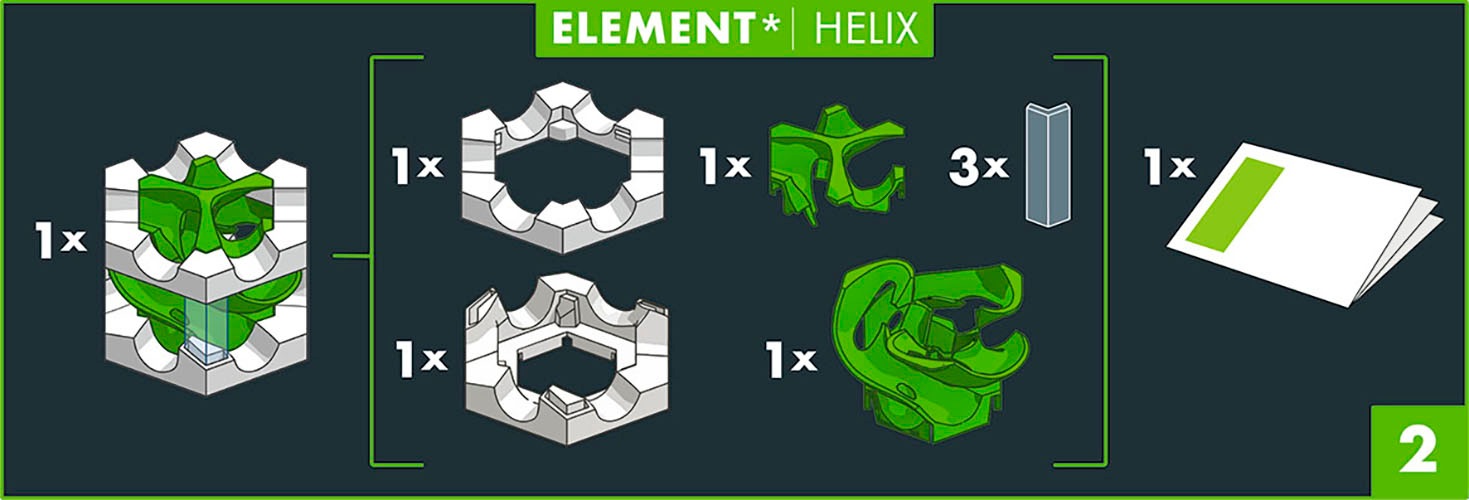 Ravensburger Kugelbahn-Bausatz »GraviTrax PRO Element Helix«, Made in Europe
