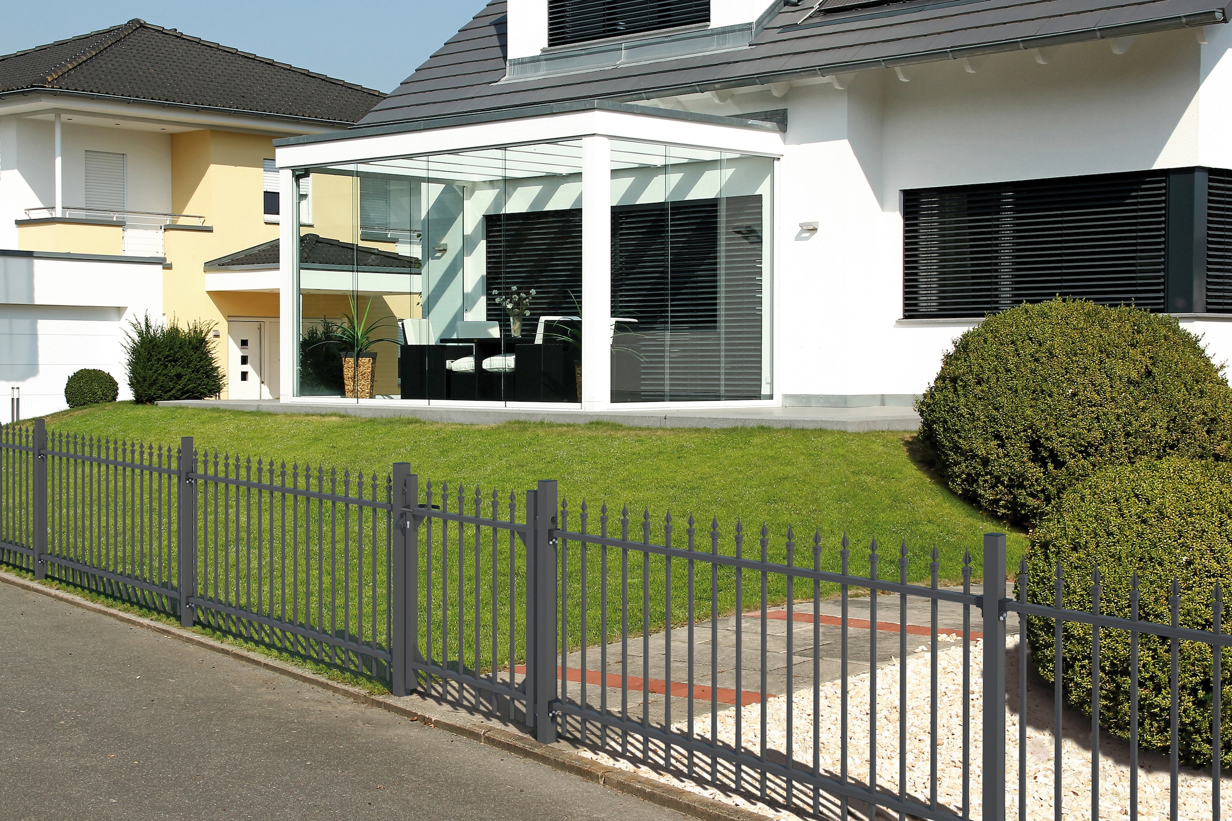 Alberts Zaundoppeltür »Chaussee« Breite: 300 cm, Höhe: 100 und 120 cm