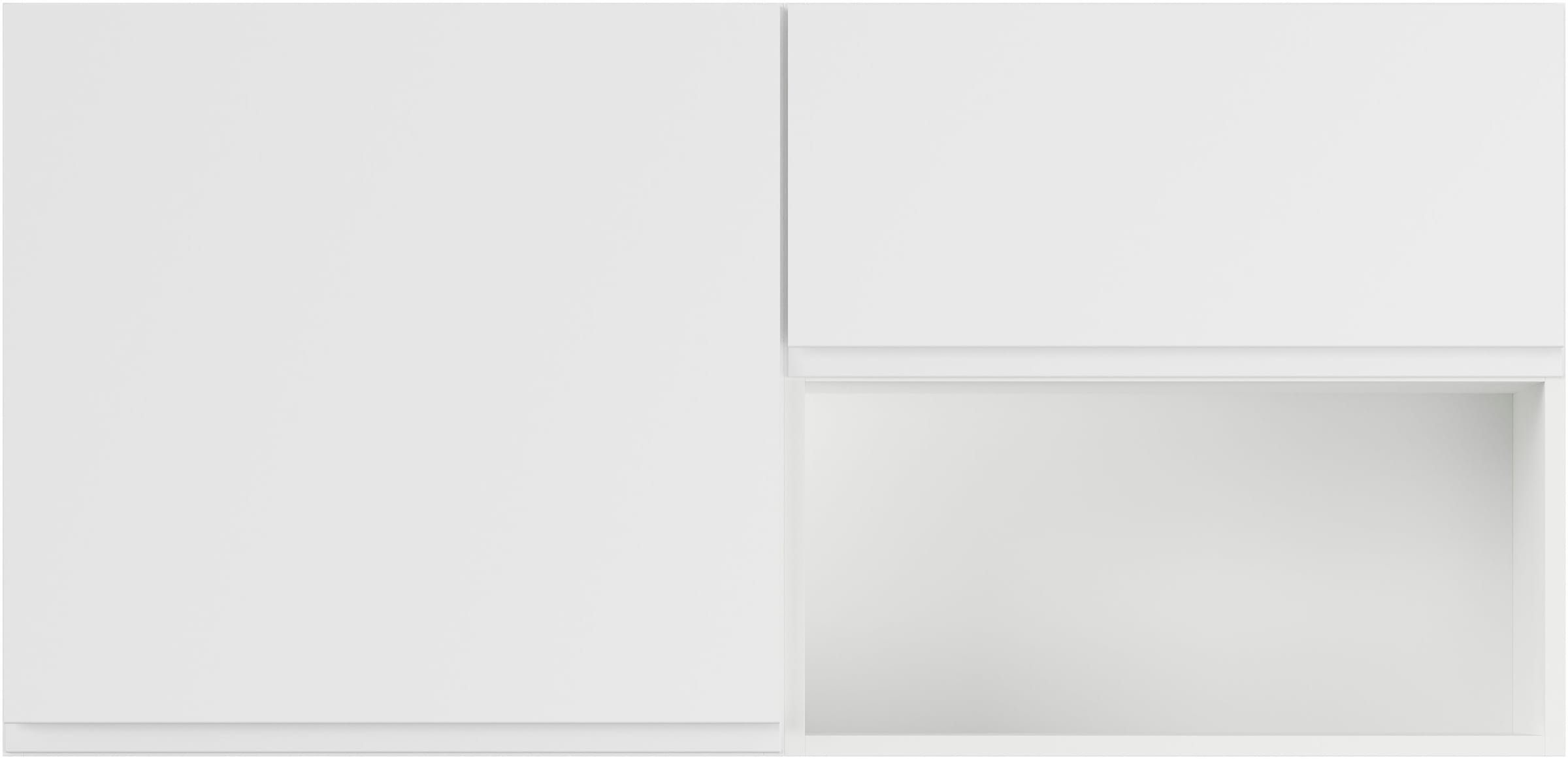 IMPULS KÜCHEN Mehrzweckschrank-Set »Warschau«, (2 St., Hängeschrank und Hängeschrank mit offenem Regal, Breite 120 cm), Vielfältige Varianten verfügbar; kombinierbar mit anderen Artikeln