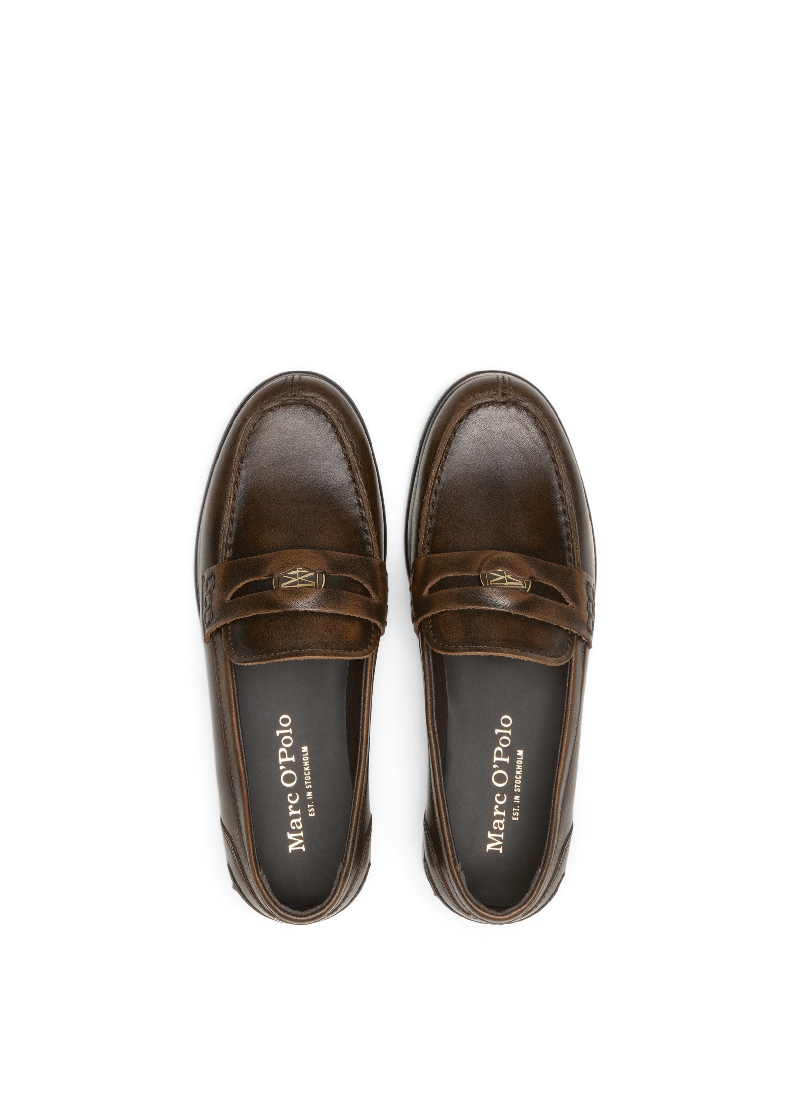 Marc O'Polo Loafer »aus Rindleder in Vintage-Optik«