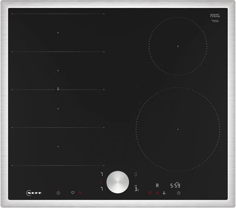 NEFF Flex-Induktions-Kochfeld von SCHOTT CERAN "T66STE4L0", mit intuitiver Twist Pad Bedienung