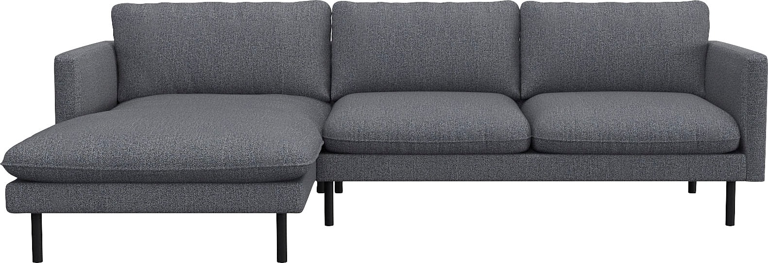 FLEXLUX Ecksofa "Bolzano, elegant und bequem, L-Form" Sitzaufbau mit Kaltschaum & Stahl-Wellen, loose Sitz -& Rückenkissen