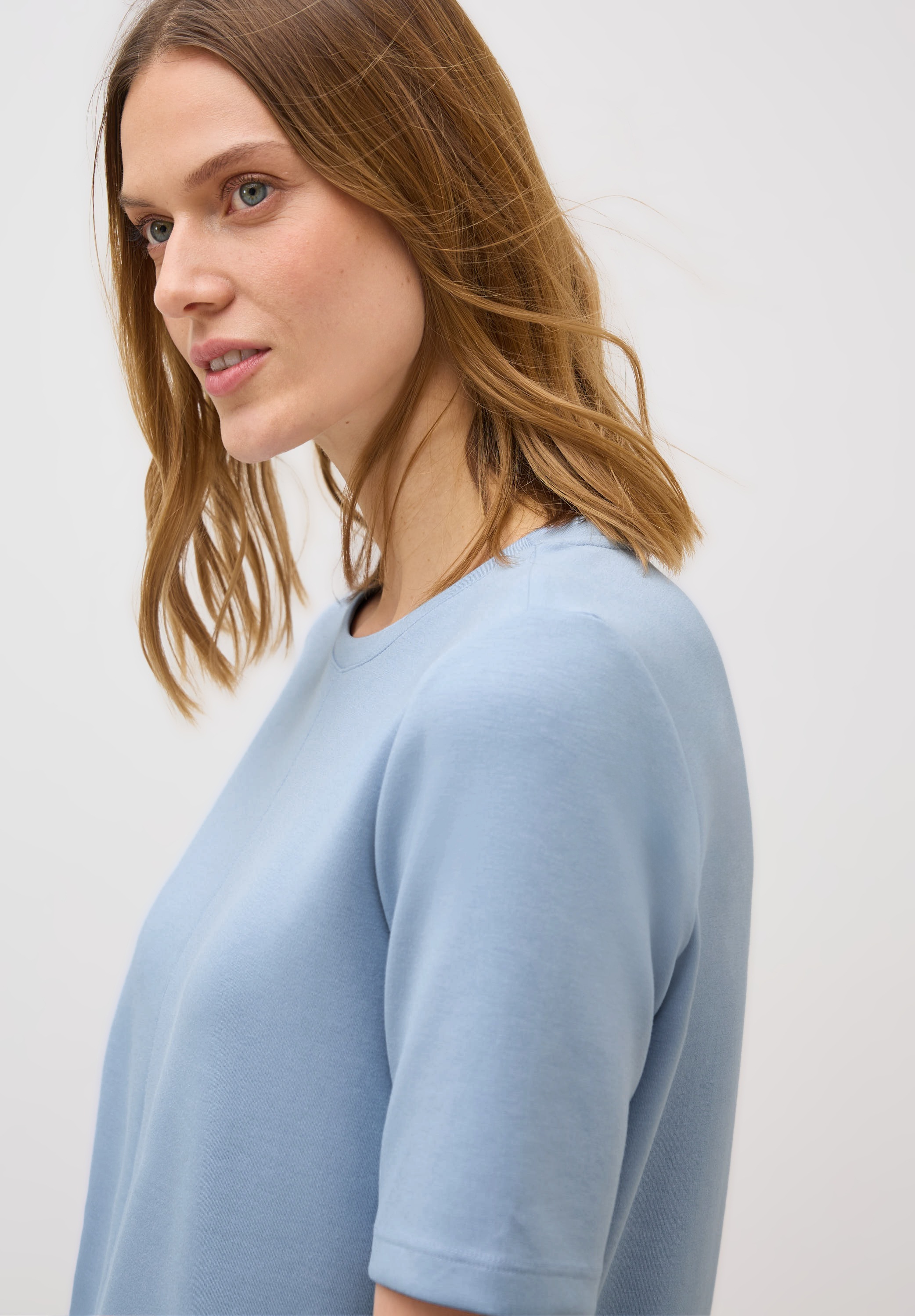 Thumbnail - Cecil Sweatshirt kurzarm, mit Rundhals