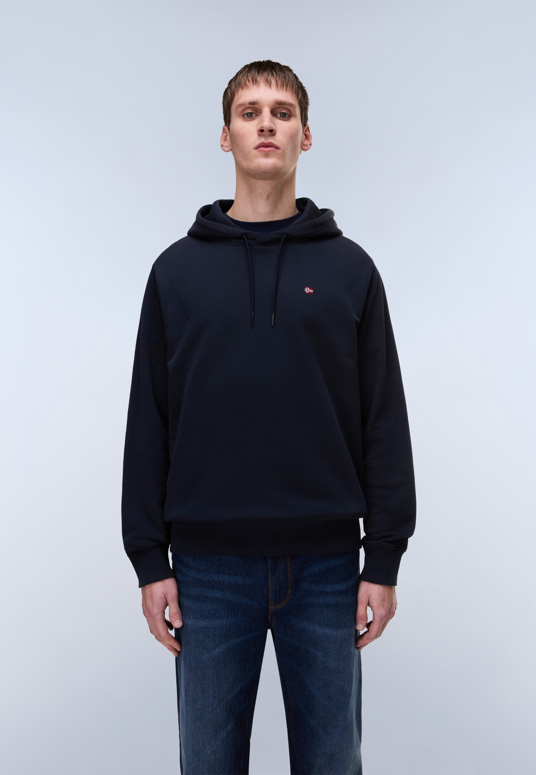 Napapijri Kapuzensweatshirt, mit Langarm-Design, aus Baumwolle