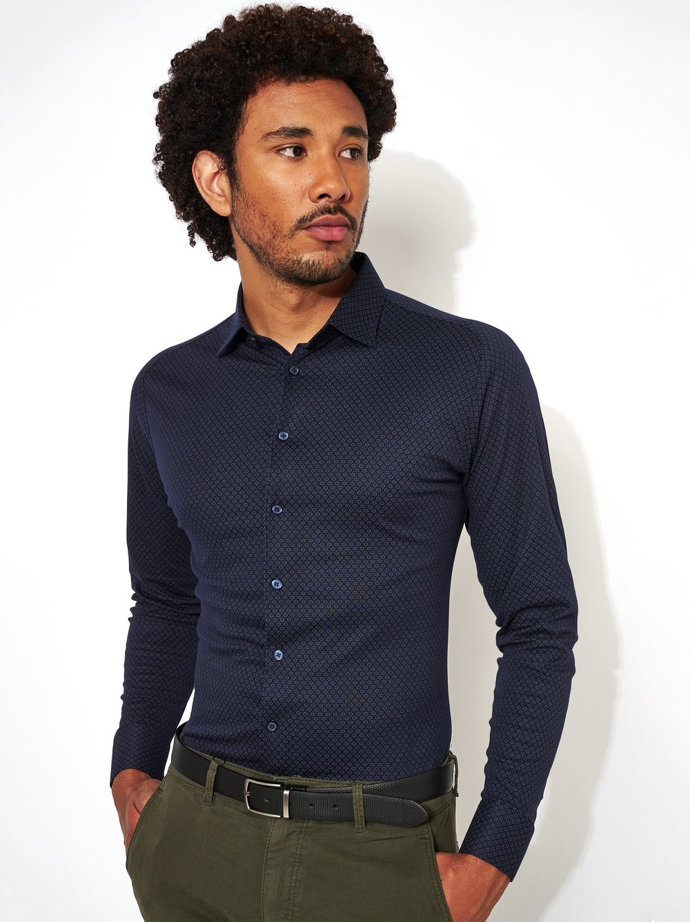 DESOTO Businesshemd Jerseyhemd Casual Kent langarm günstig online kaufen