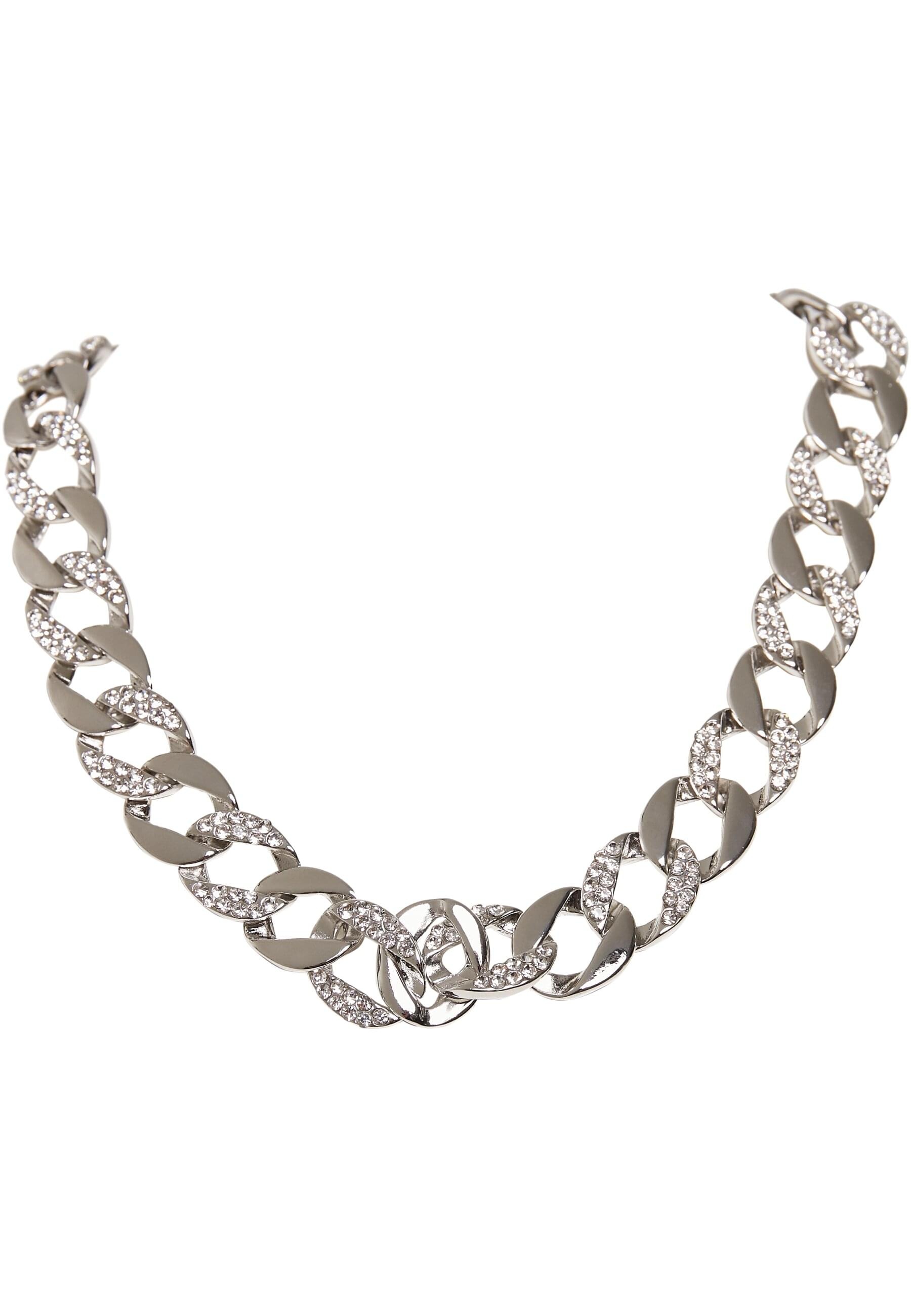 URBAN CLASSICS Bettelarmband »Urban Classics Unisex Basic Diamond Necklace And Bracelet Set«