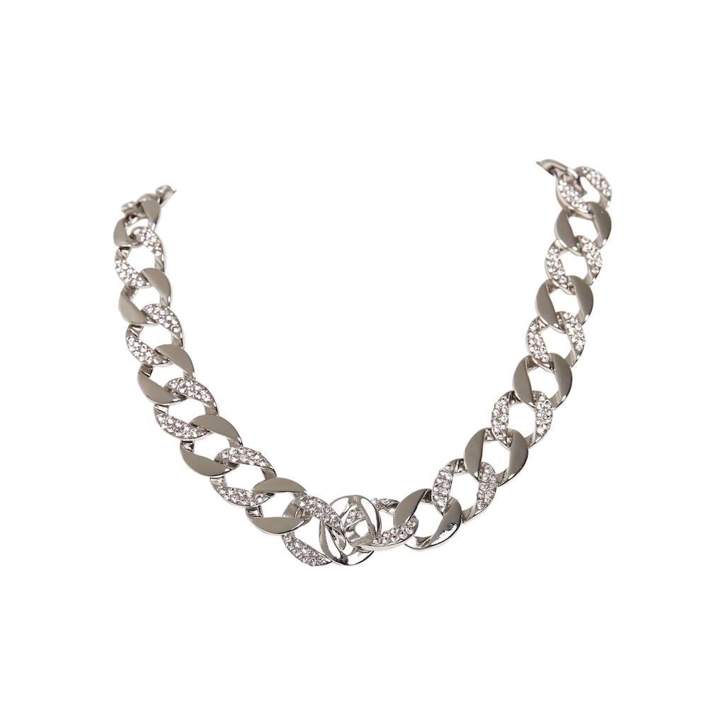 URBAN CLASSICS Bettelarmband »Urban Classics Unisex Basic Diamond Necklace And Bracelet Set«