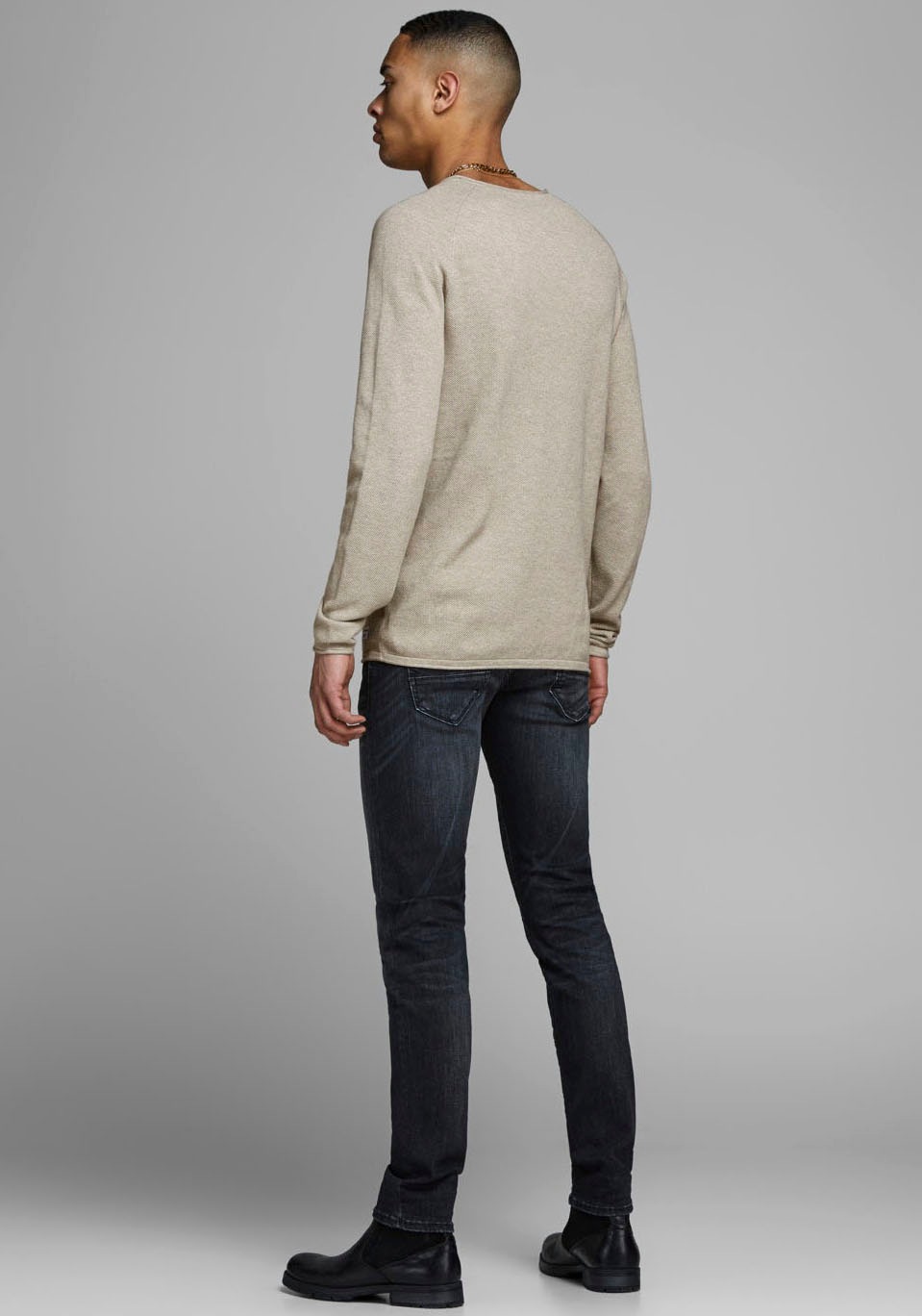 Jack & Jones Rundhalspullover »HILL KNIT«