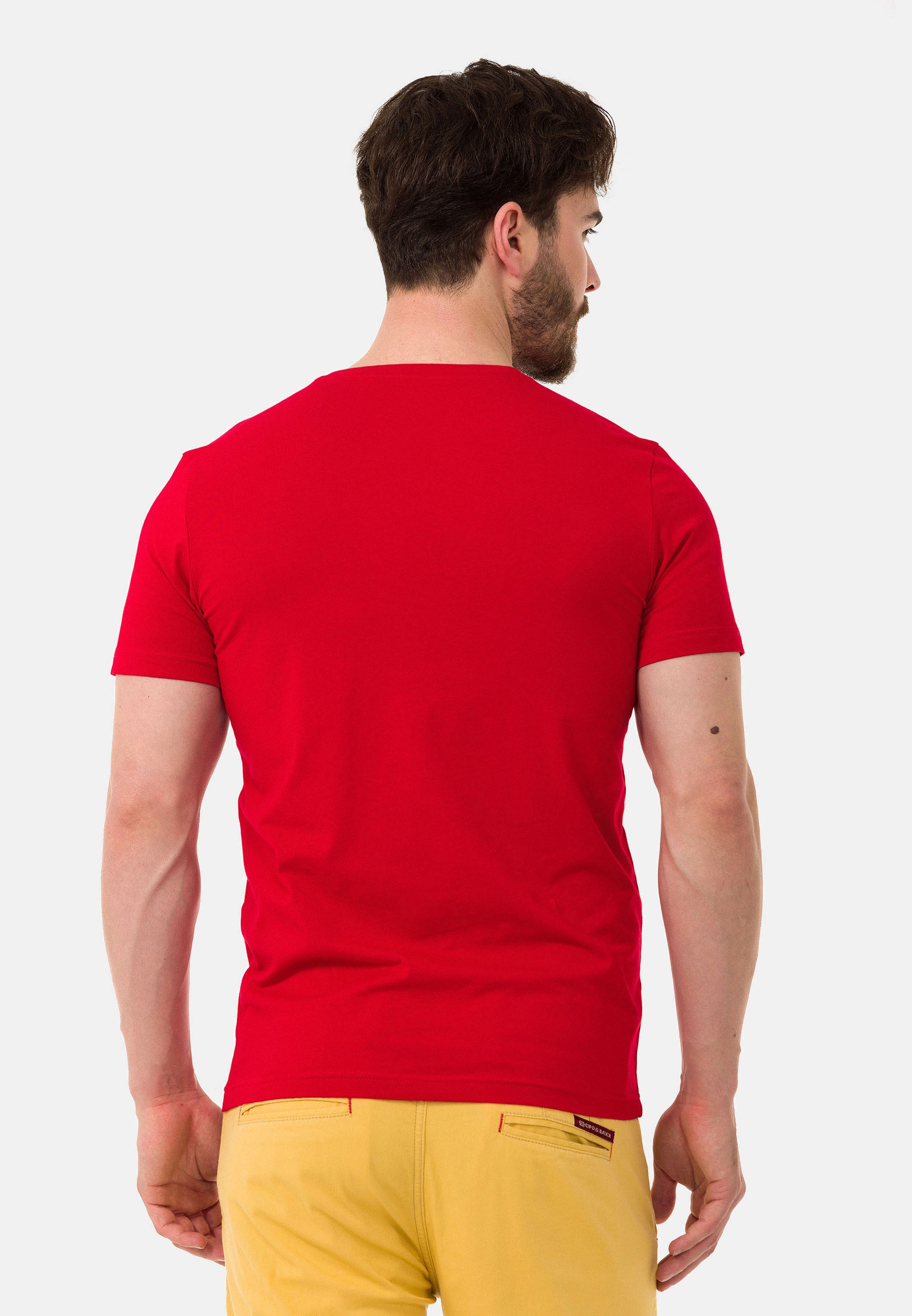 Cipo & Baxx T-Shirt »CT717«, mit trendigem Markenprint