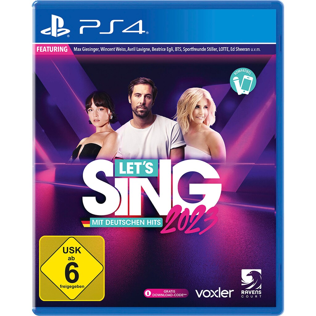 Koch Media Spielesoftware »Let's Sing 2023 German Version«, PlayStation 4