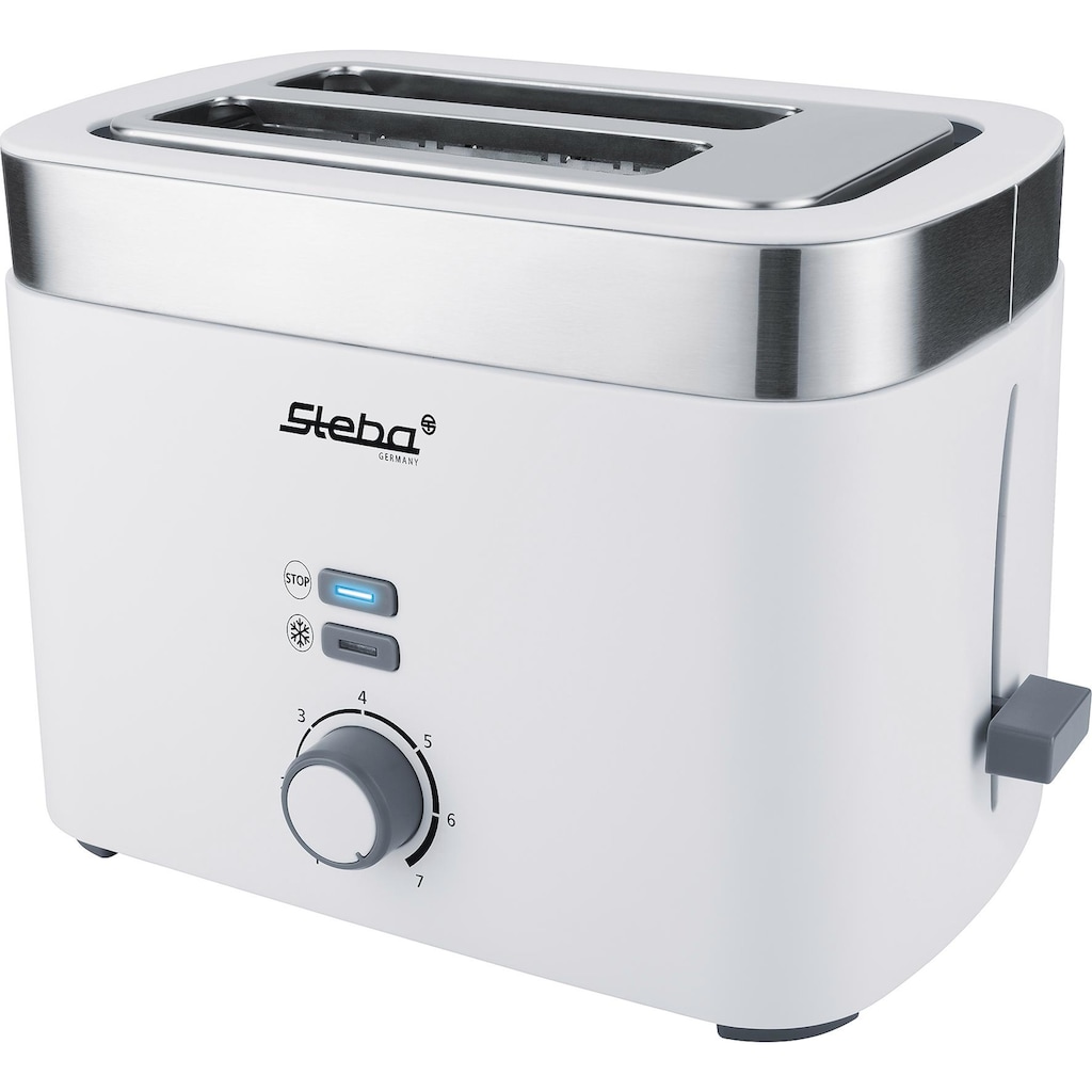 Steba Toaster »TO 10 Bianco«, 2 kurze Schlitze, 930 W