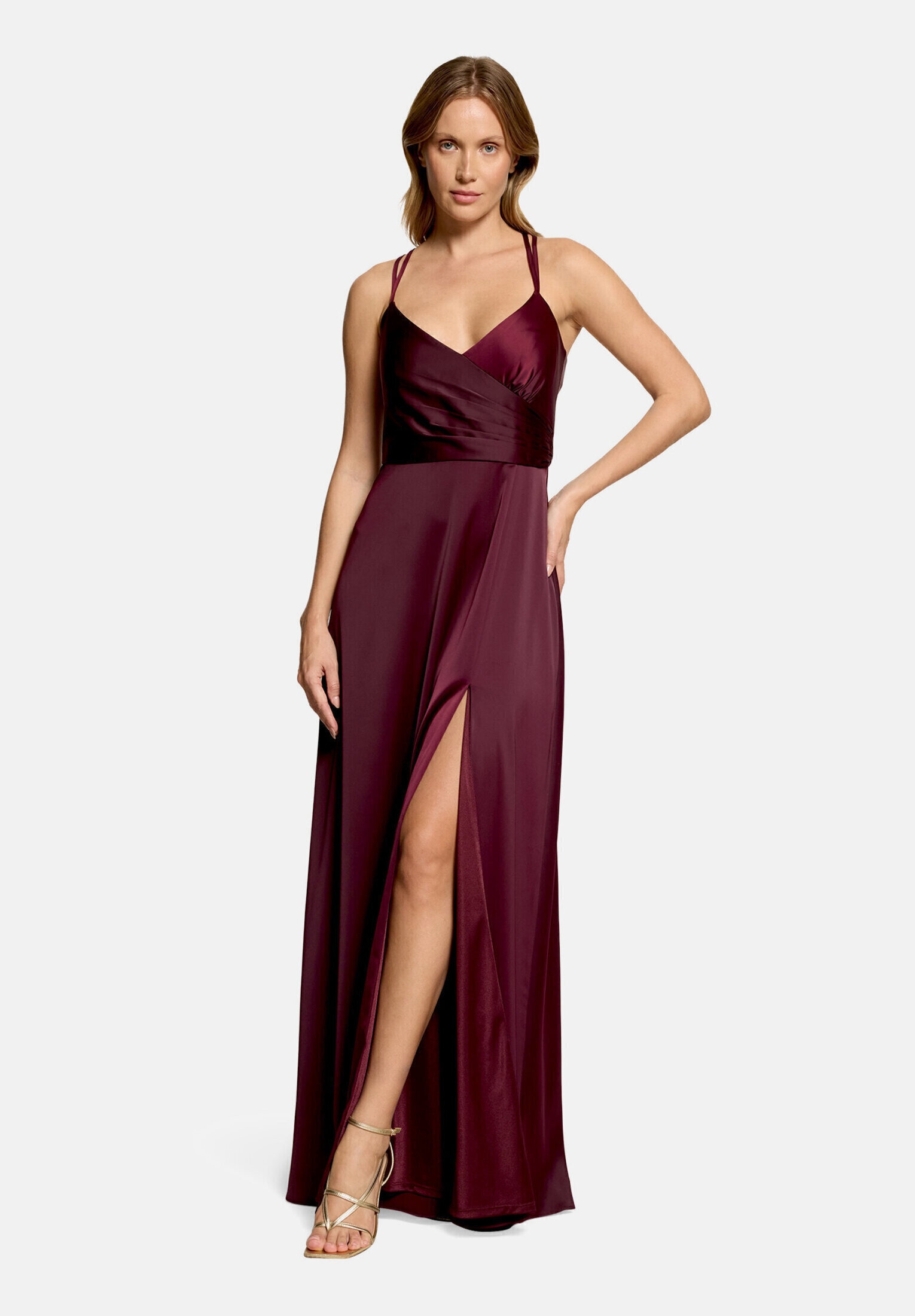 Vera Mont Abendkleid "Damen mit V-Ausschnitt" Ohne Tasche