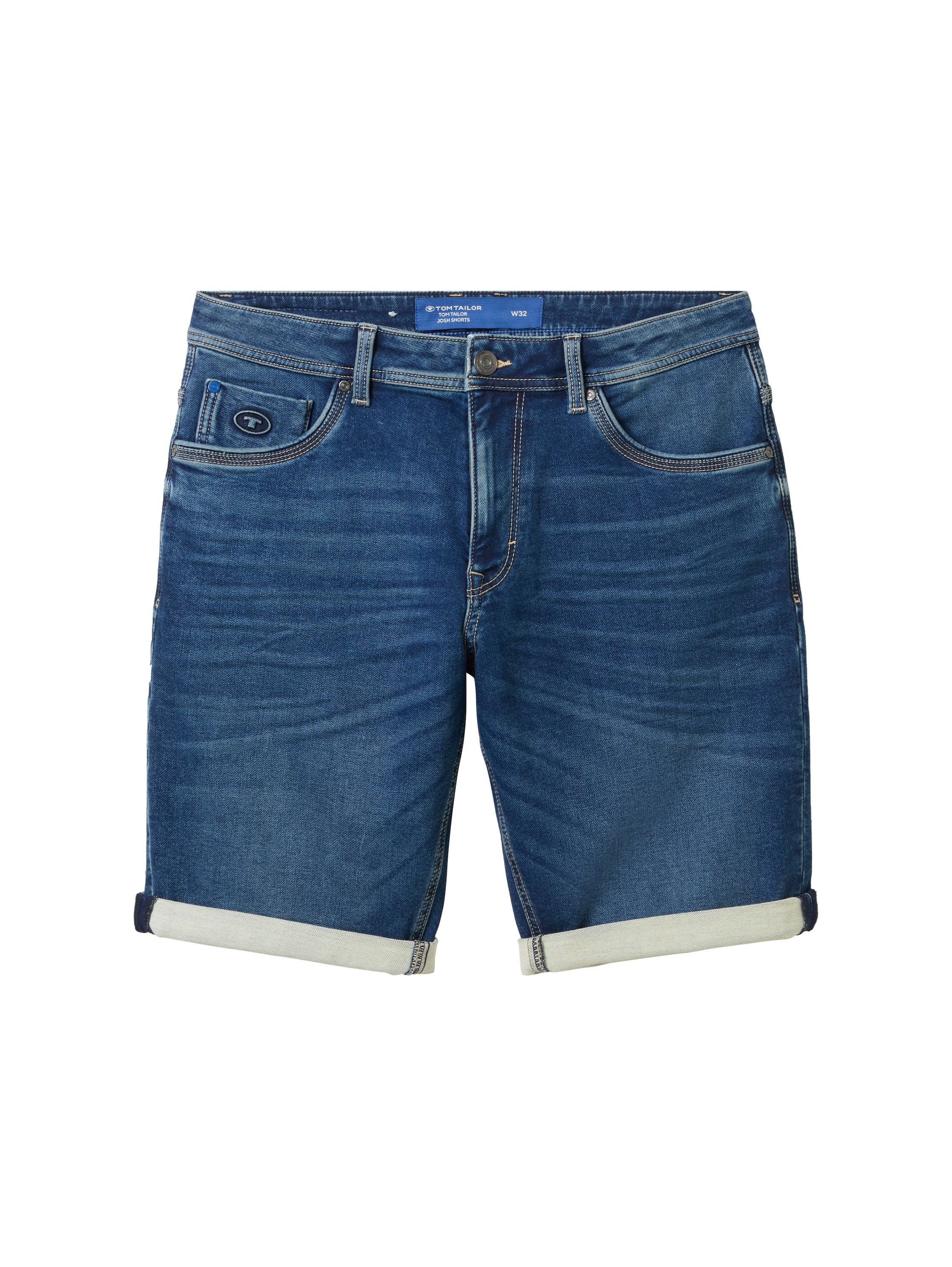TOM TAILOR Jeansbermudas »JOSH«, mit Markenlabel