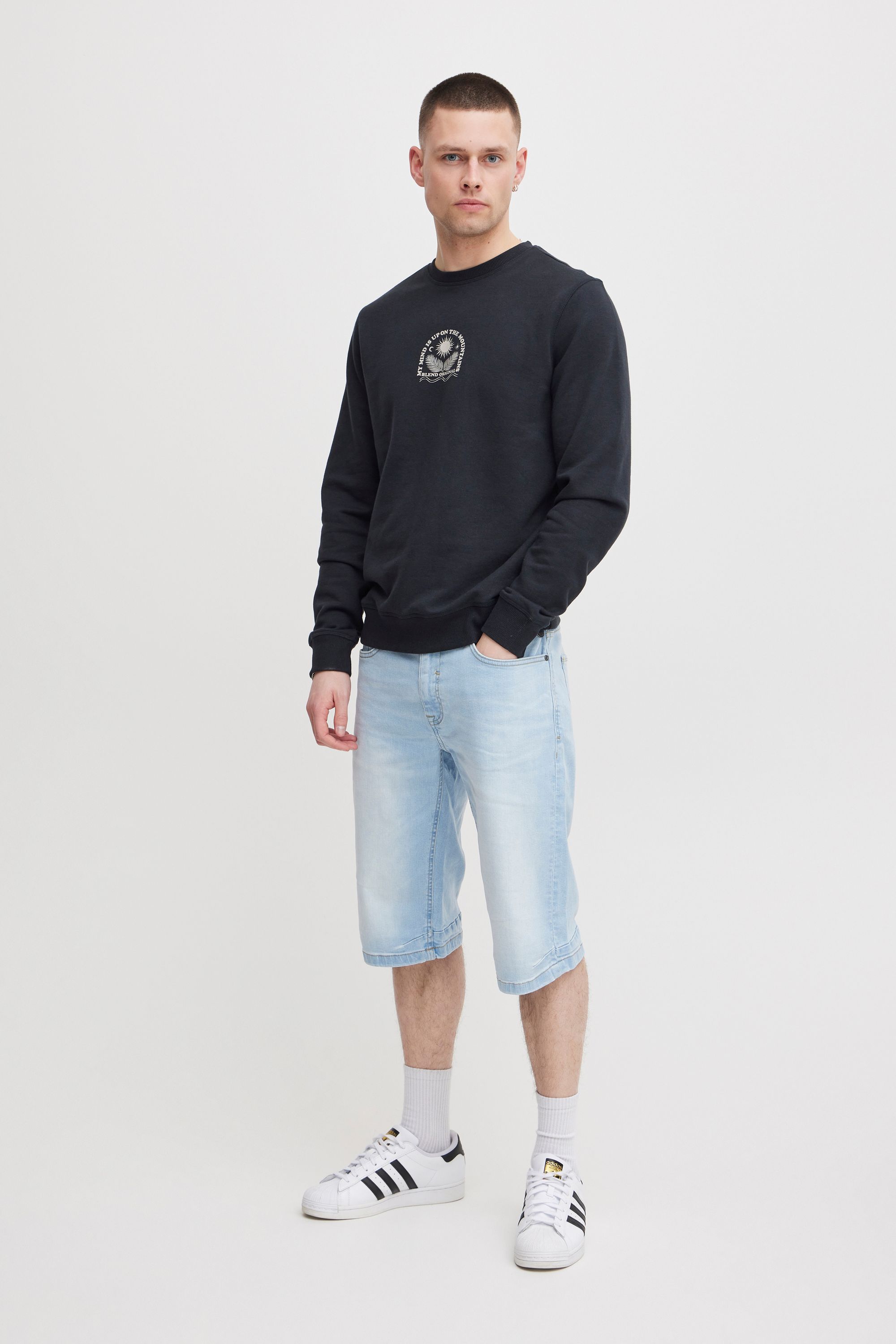 Thumbnail - Blend Longpullover "BHSweatshirt" Lässiger Sweatpullover mit Print